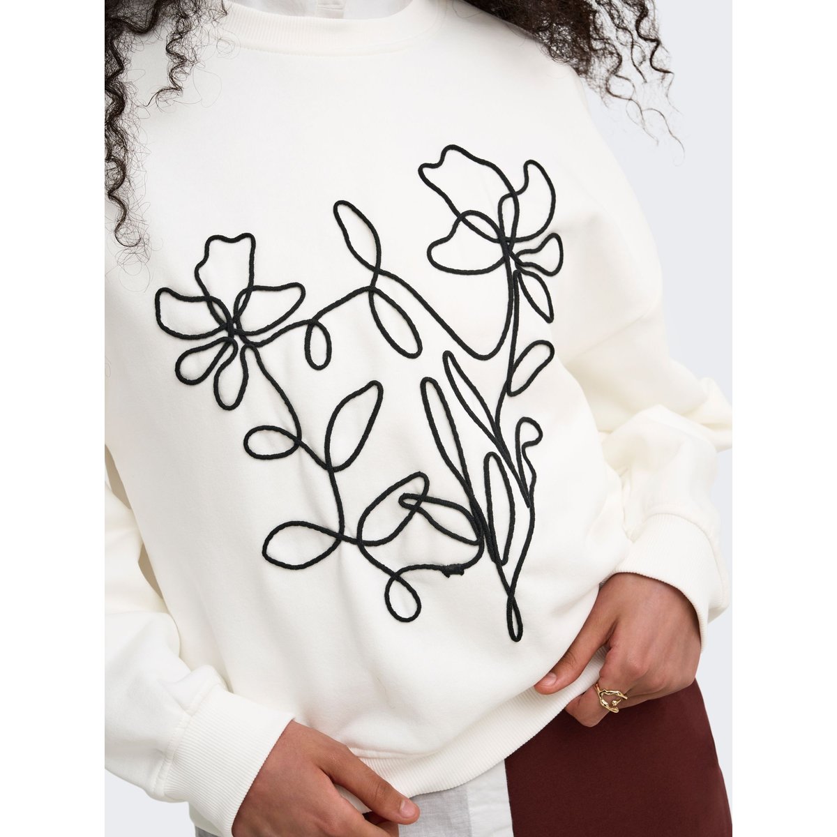 Sweat-Shirt cloud dancer, ONLY