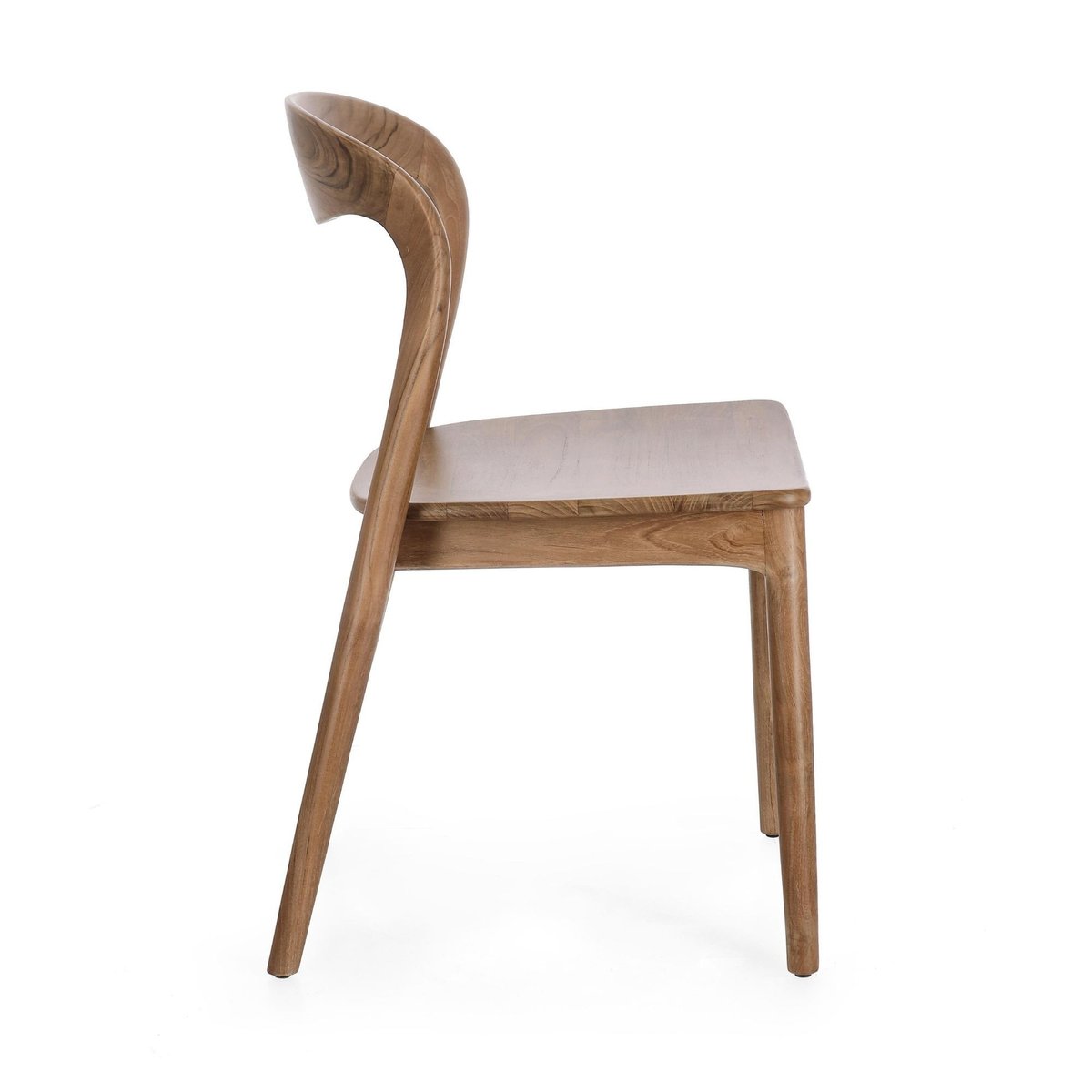 Chaises de salle à manger en bois de teck (lot de 2) - JUNE marron, HELLIN, DEPUIS 1862