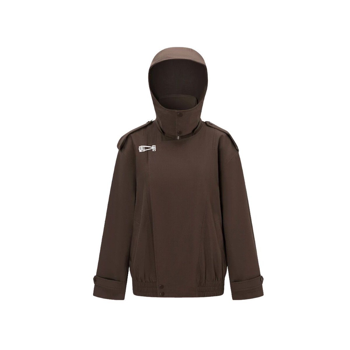 Veste imperméable à capuche amovible, RIVOLI chocolat, FLOTTE