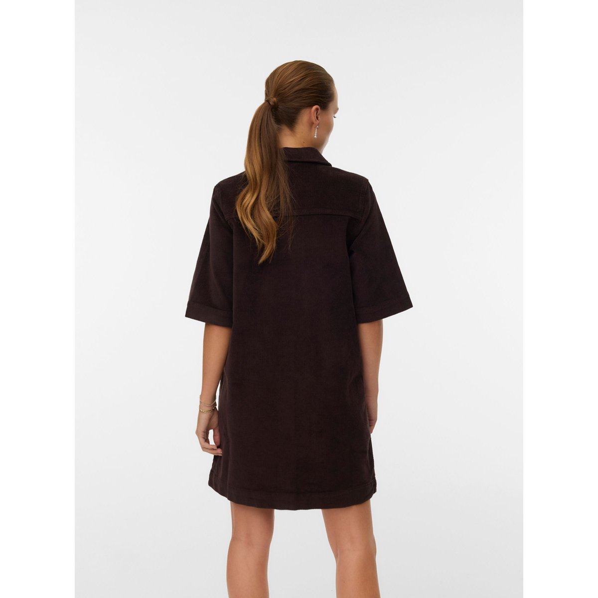 Robe En Denim marron - chocolate torte, VERO MODA