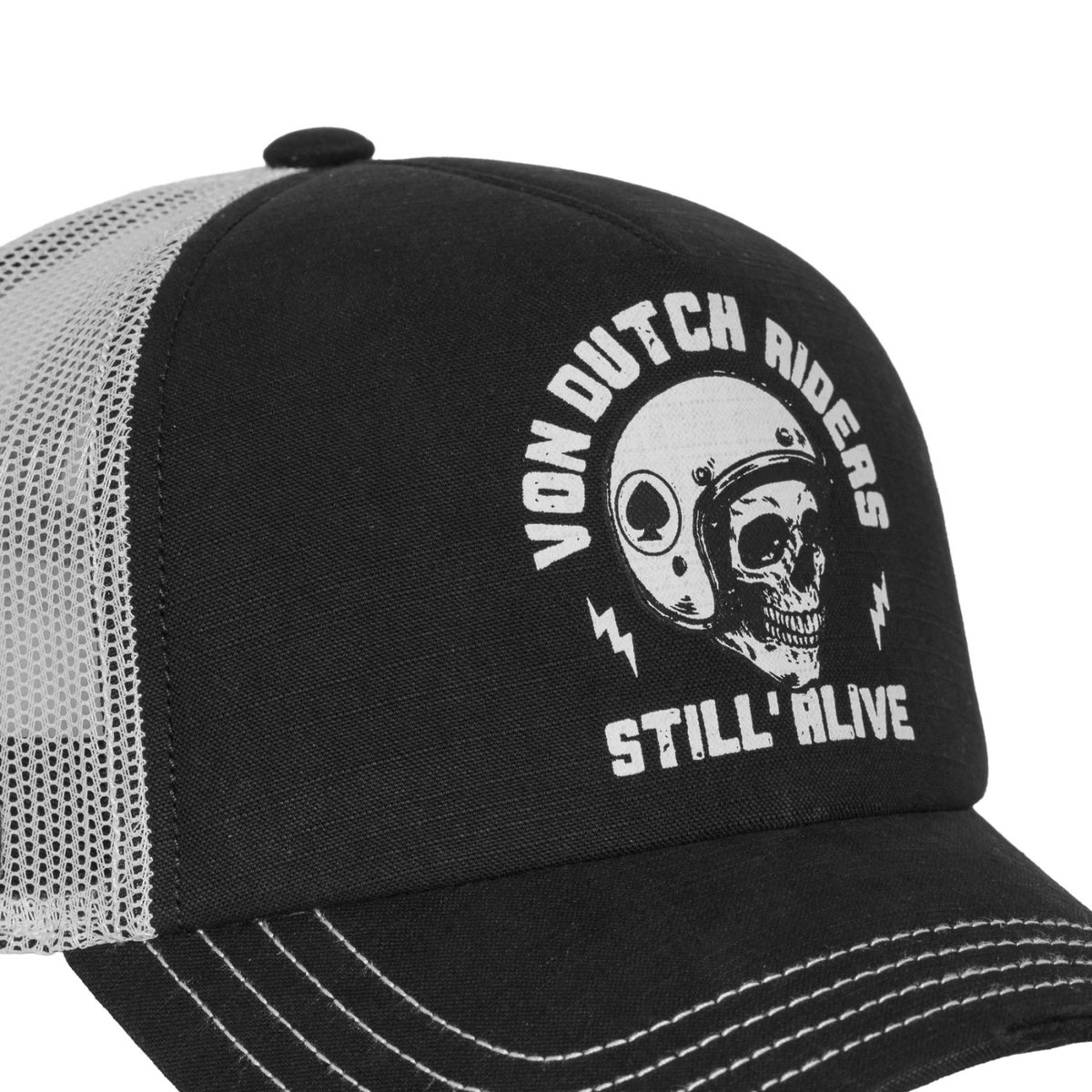 Casquette trucker Crew noir/blanc, VON DUTCH