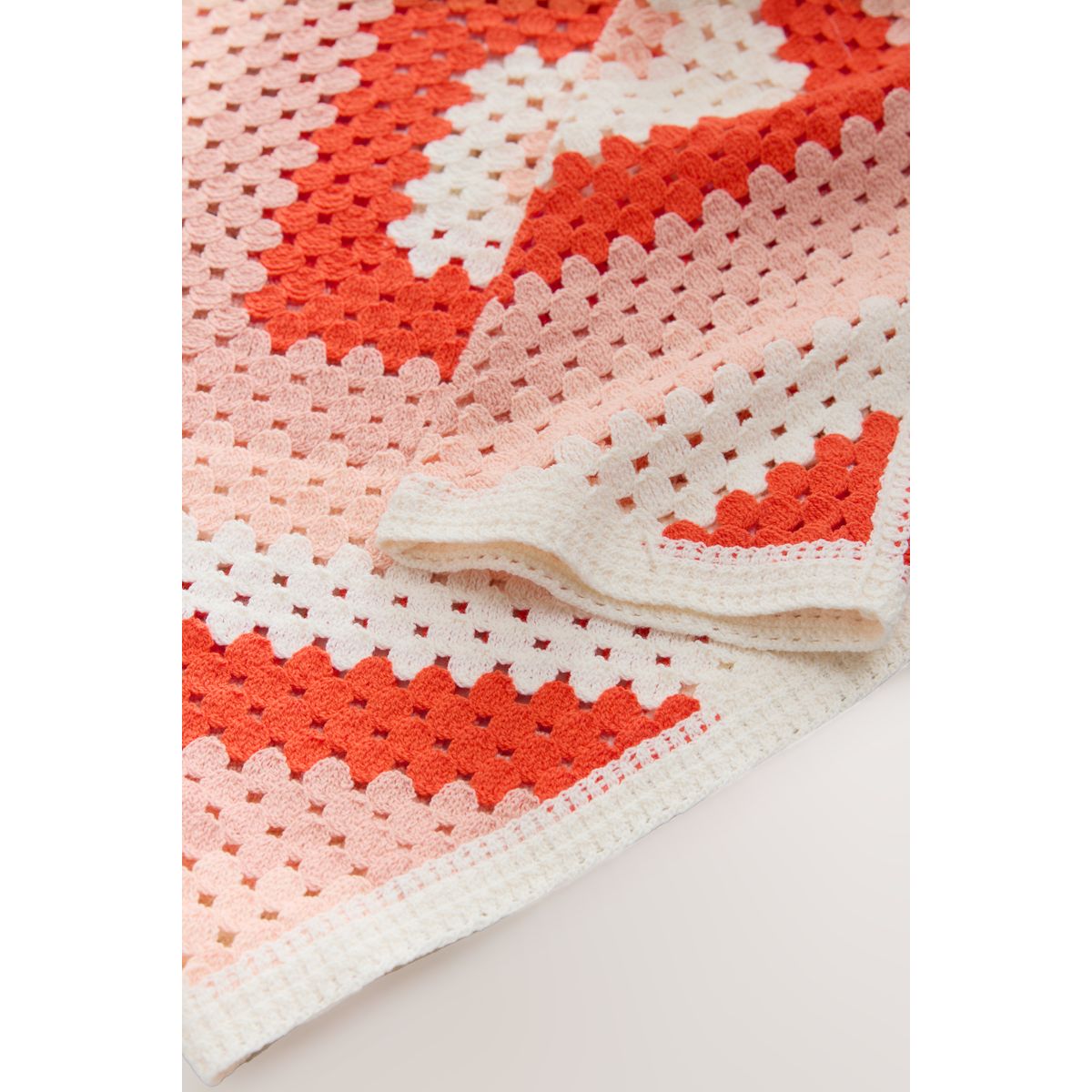 Pull crochet orange neutre, NEXT