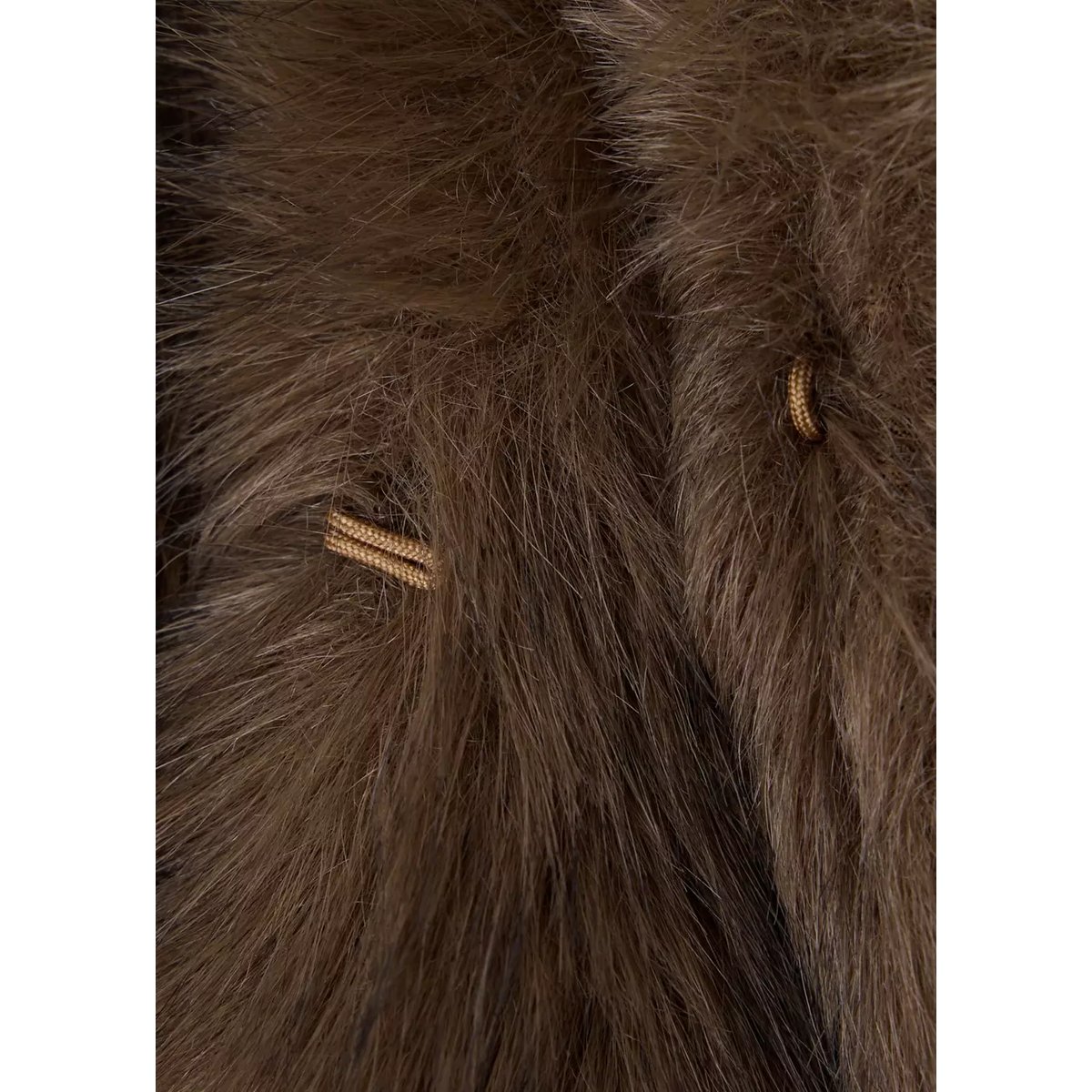 Manteau imitation fourrure marron, MANGO TEEN
