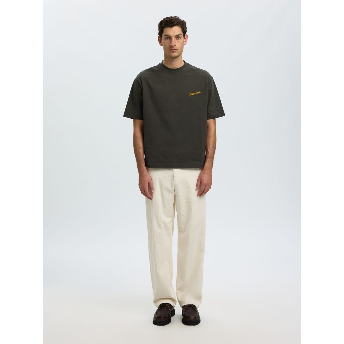 T-Shirt gris - peat1, SELECTED
