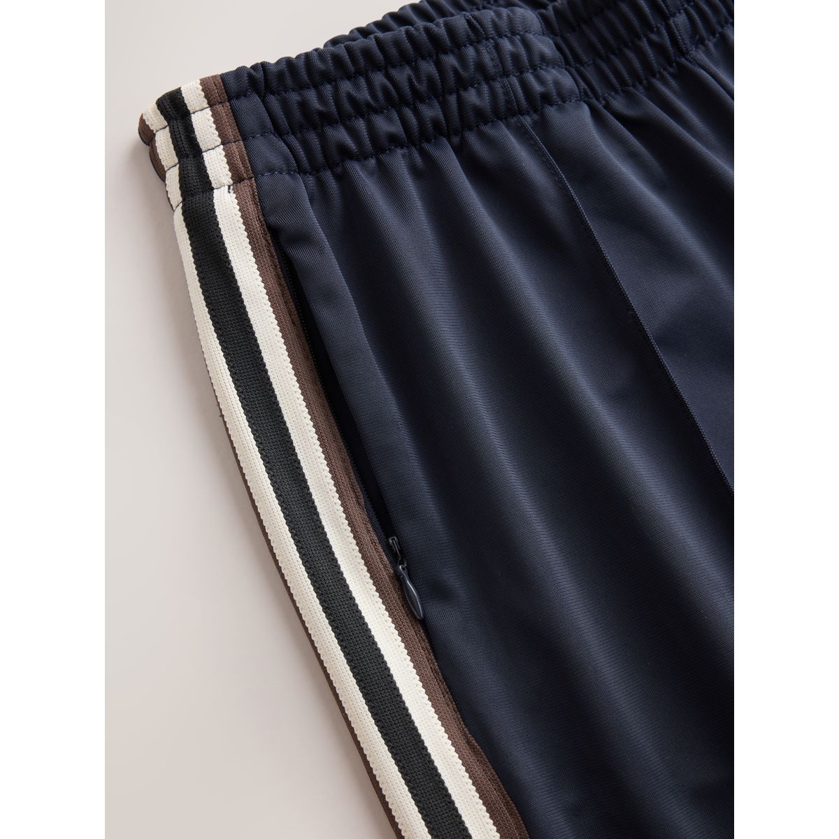 Pantalon large avec rayures sur le côté bleu marine, NEXT