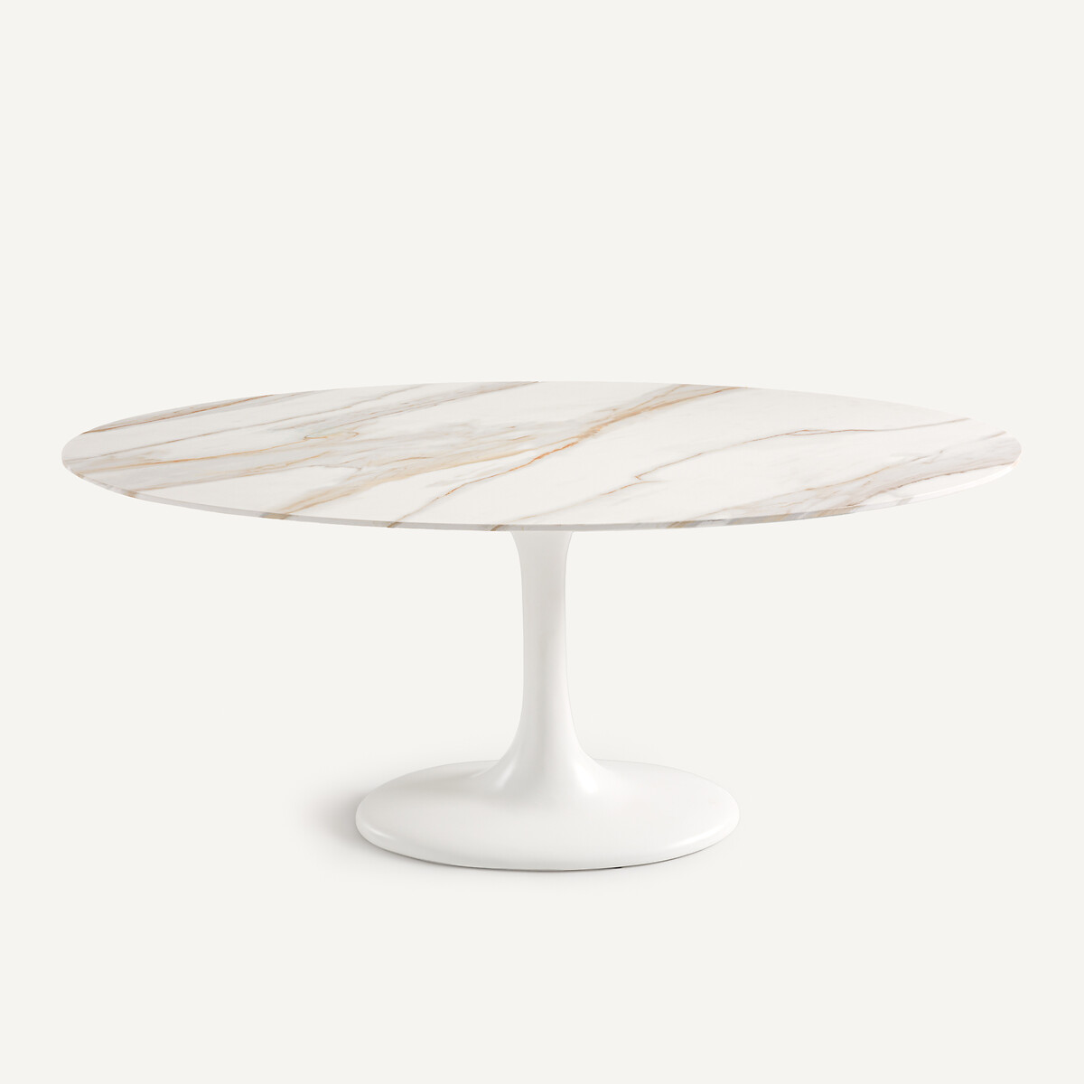 Base de mesa con forma de elipse de fibra de vidrio, ELIPSO blanco, AM.PM