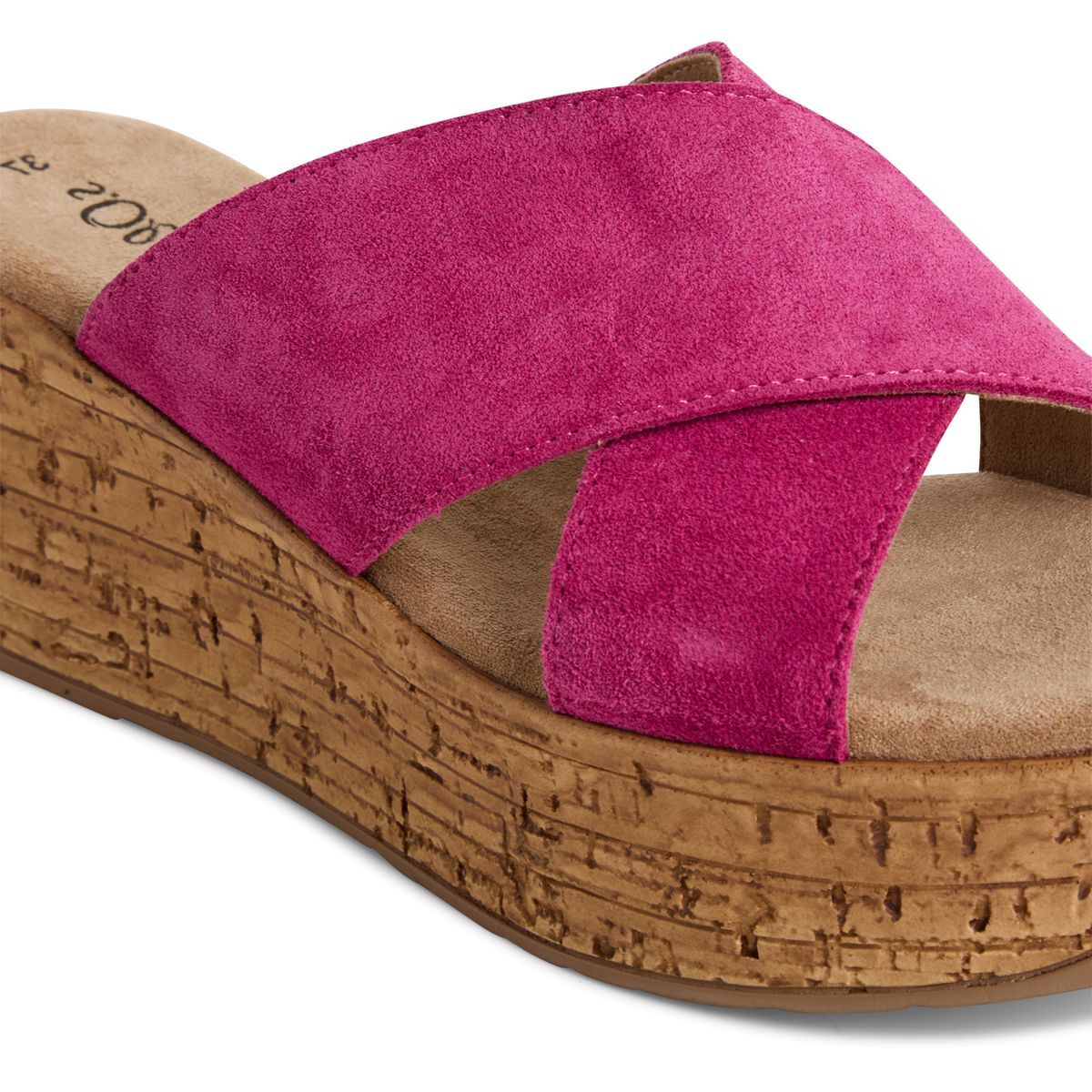 Mule en cuir rouge foncé, S.OLIVER