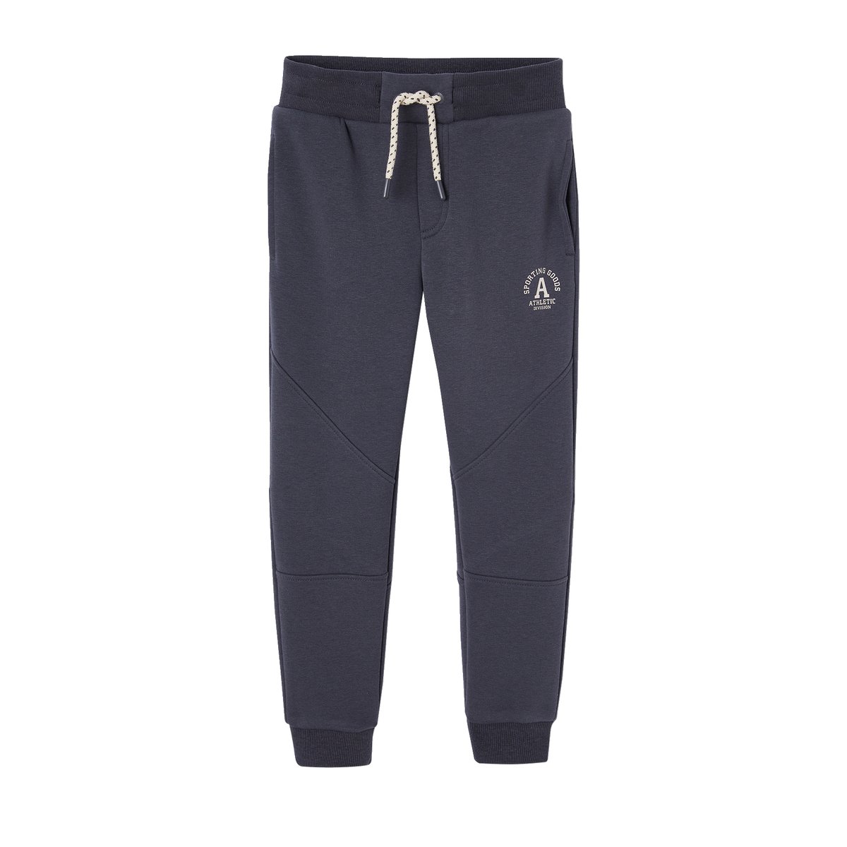 Pantalon jogging "Athletic" en molleton anthracite, VERTBAUDET