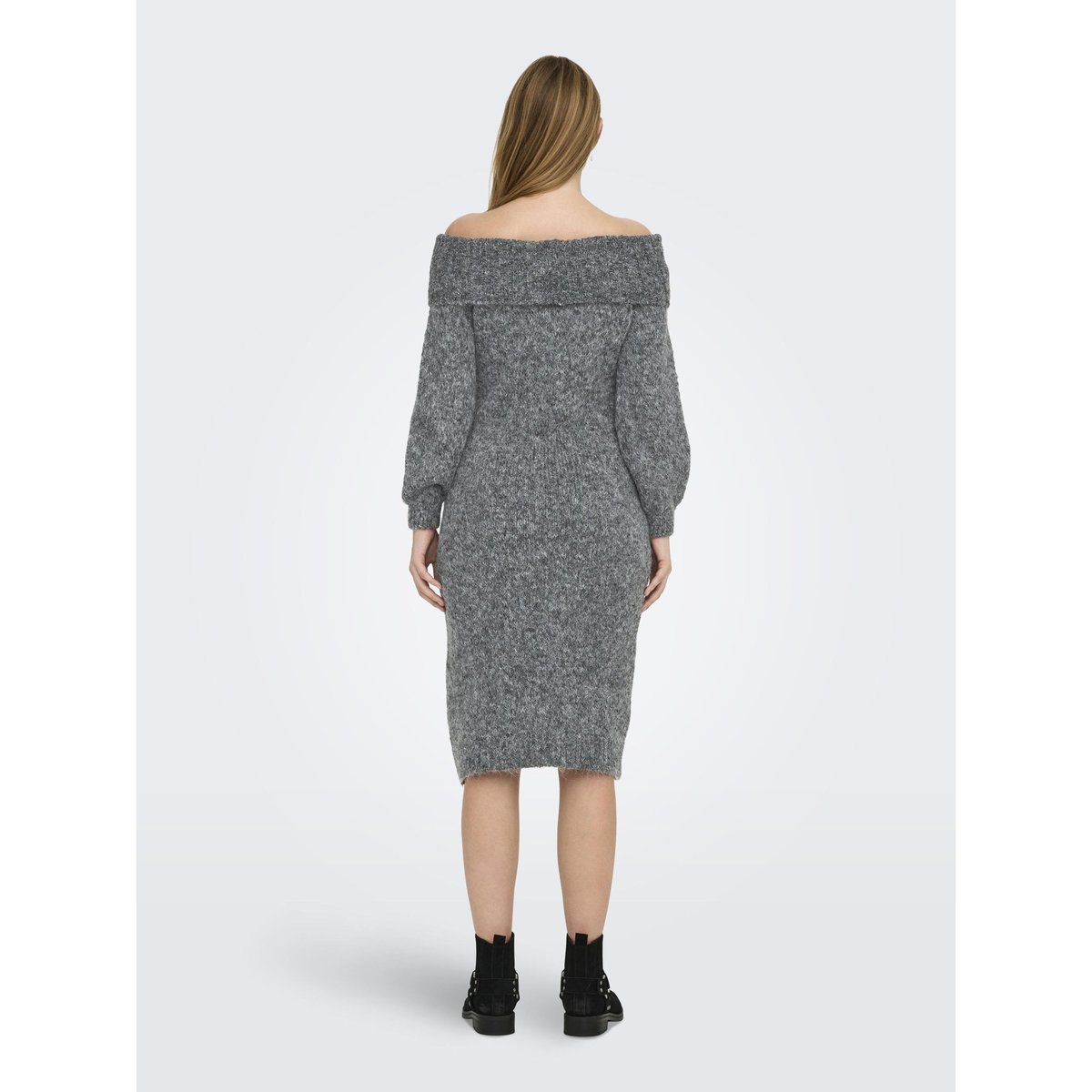 Robe En Maille medium grey melange, ONLY
