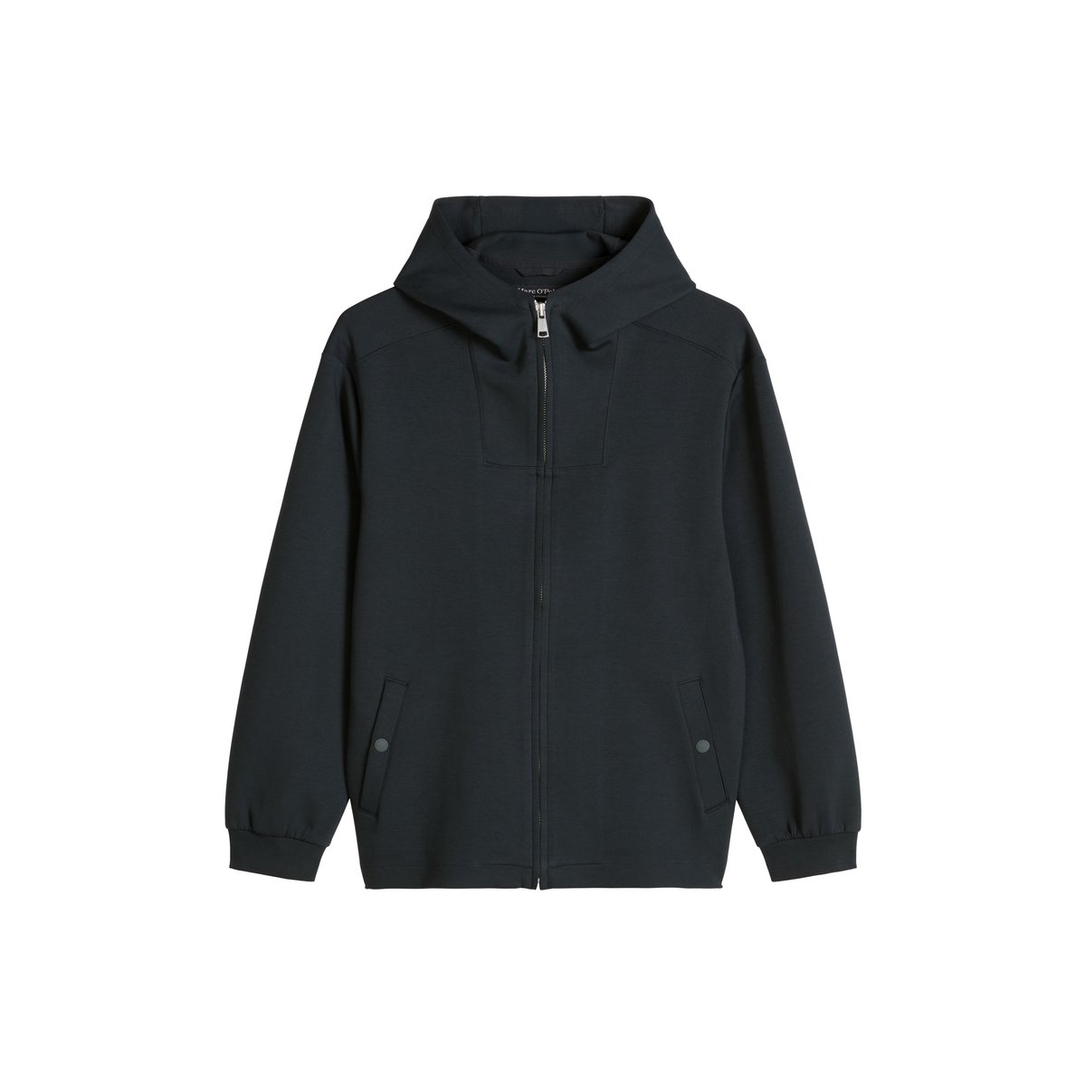 Veste à capuche coupe classique en molleton Scuba Interlock haut de gamme bleu, MARC O'POLO
