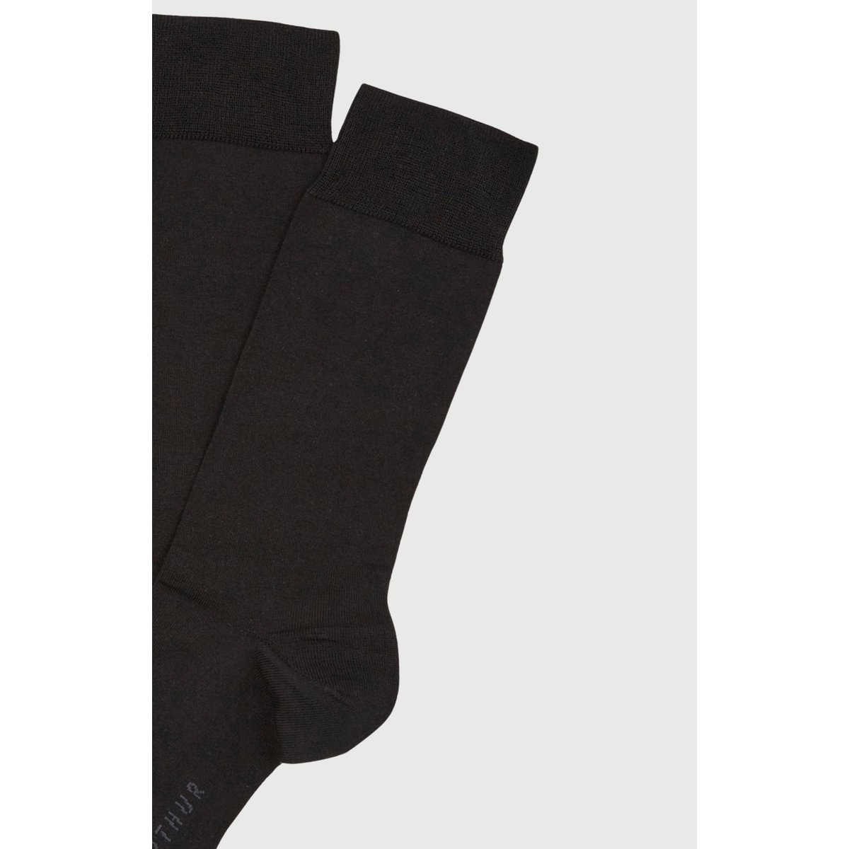 Chaussettes en coton, fil d'ecosse noir, ARTHUR
