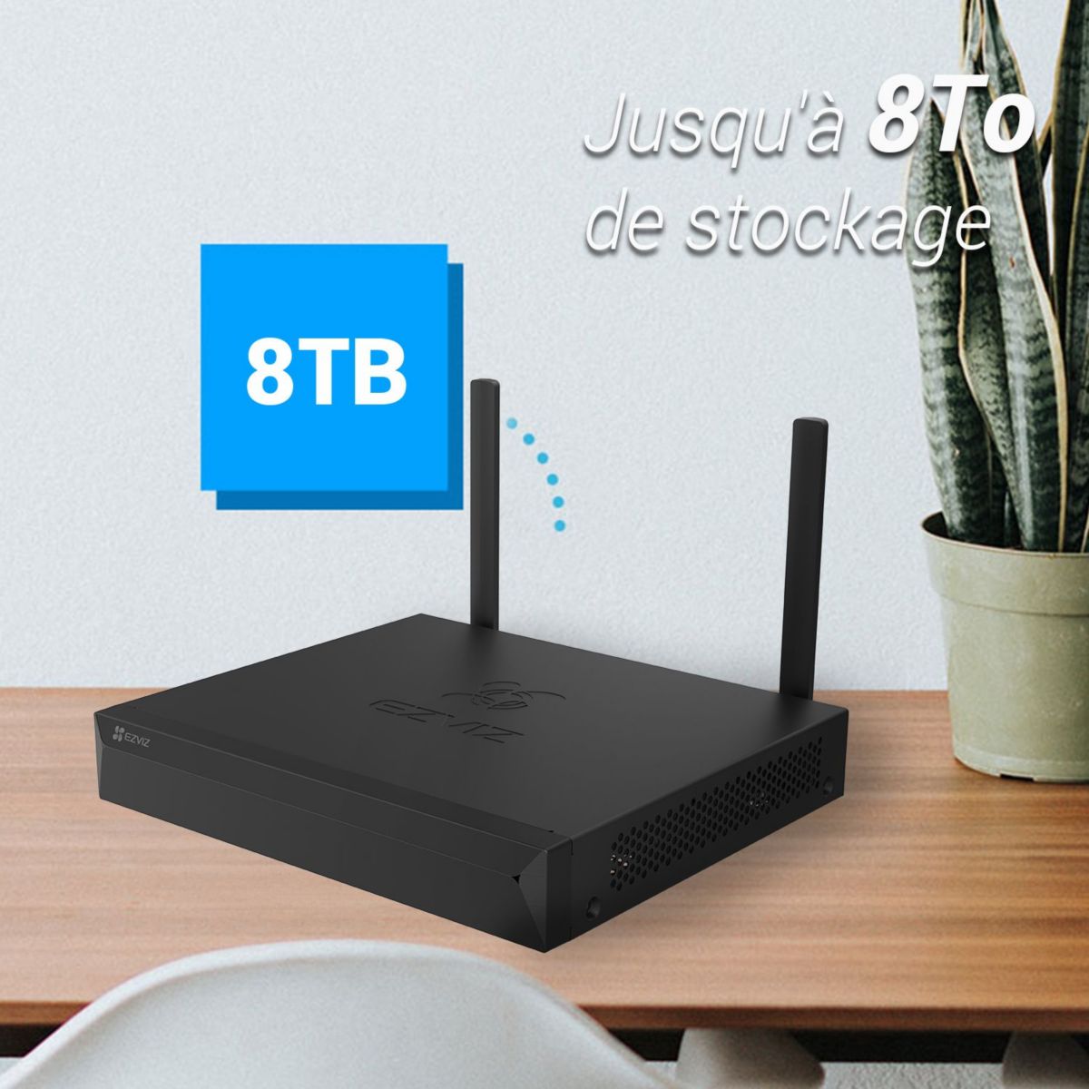 Caméra de surveillance NVR H5S+ 4 caméras extérieures H3C 2K+ couleur unique, EZVIZ