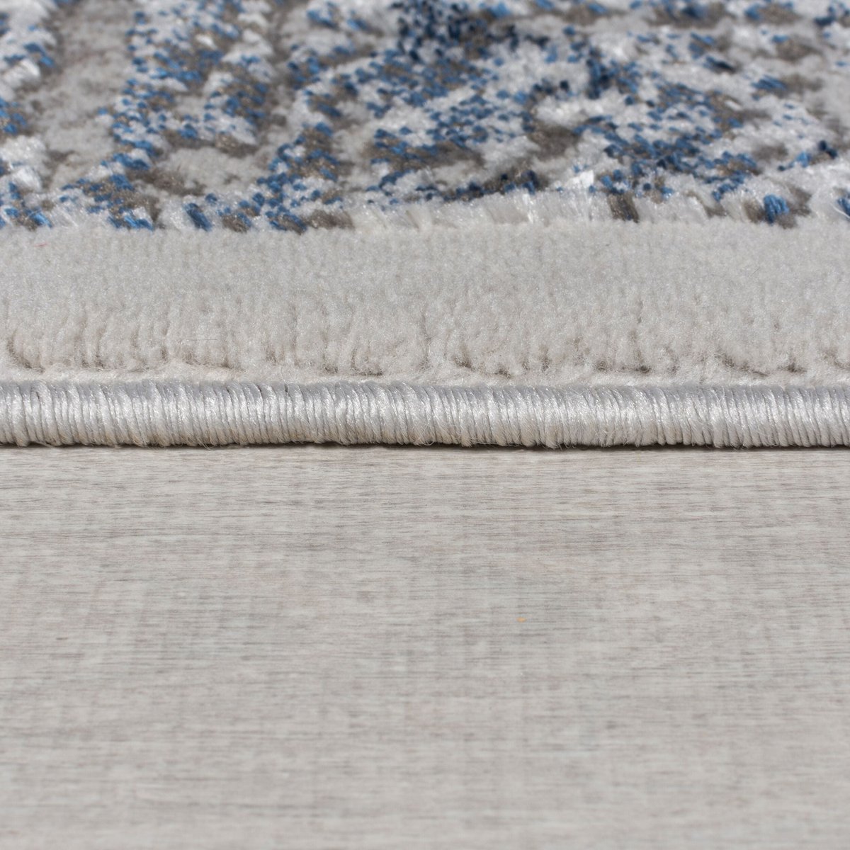 Tapis de couloir moderne ECHO bleu, NOVATREND