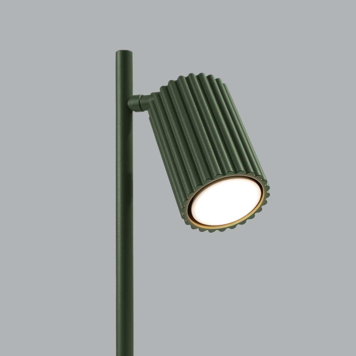 Lampe à poser Aluminium Vert Olive GU10 1 Karbon vert, EDEN