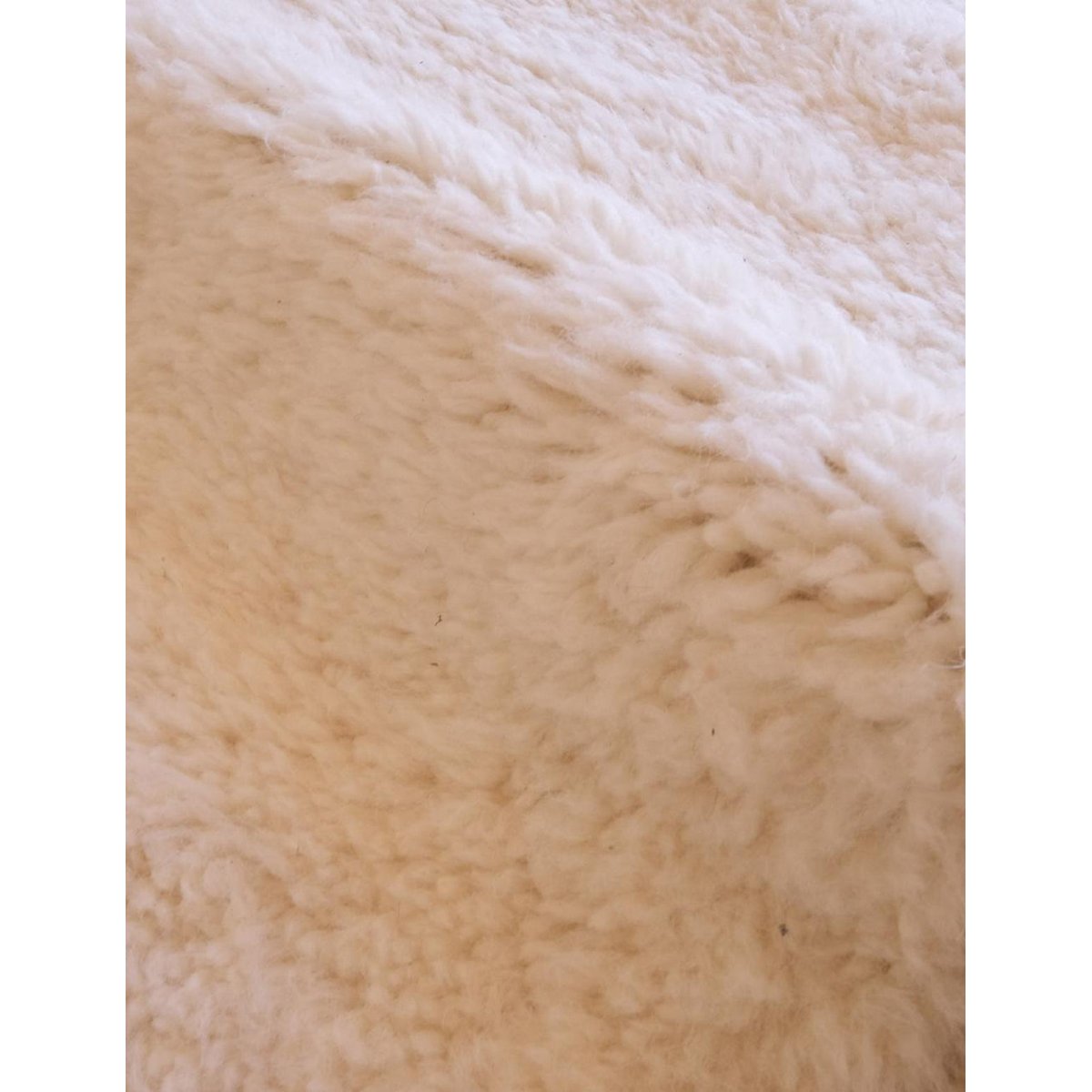 Tapis berbère élégant et contemporain en laine 255 x 351 cm brun naturel, AFK LIVING