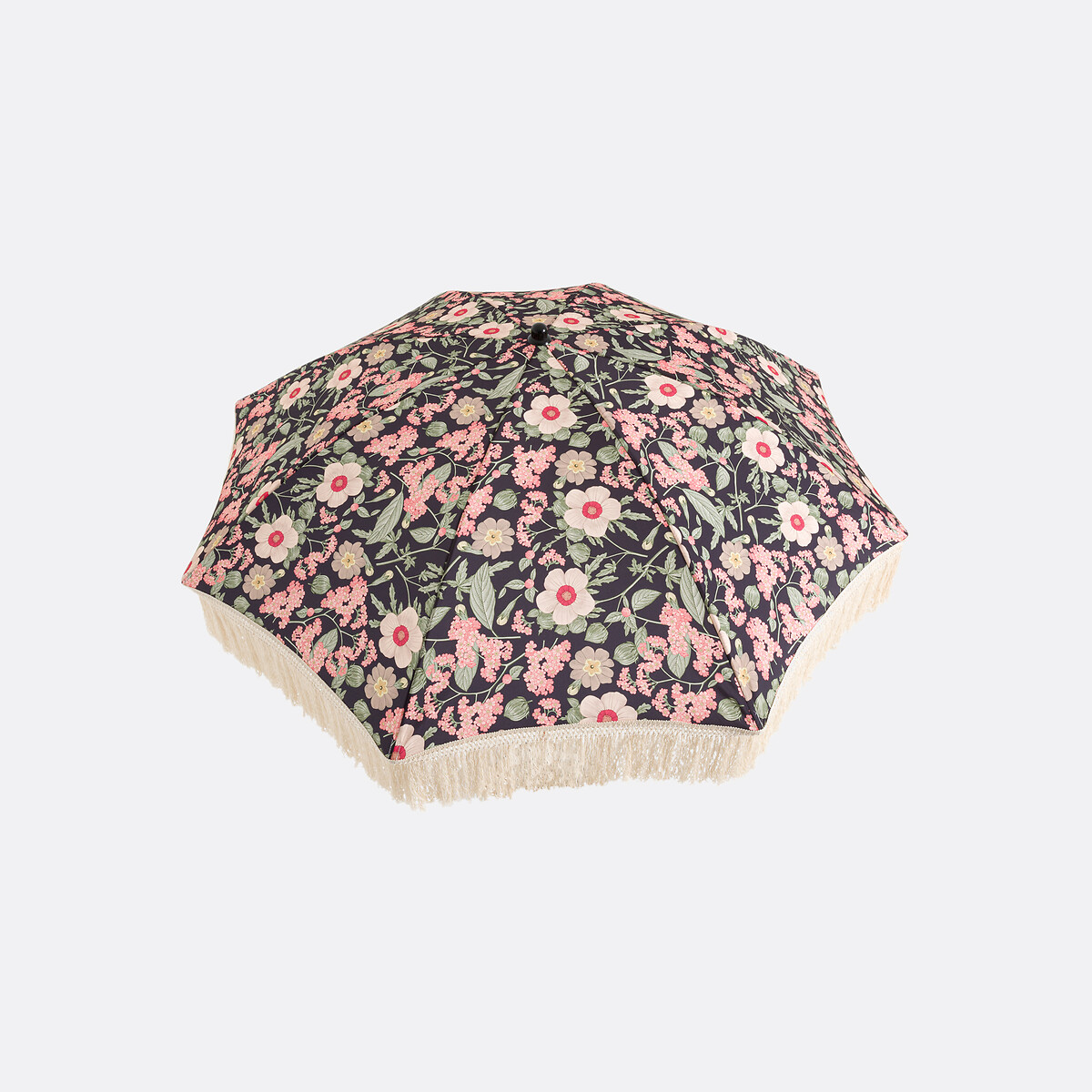 Guarda-sol estampado com franjas, Larna marinho/rosa, LA REDOUTE INTERIEURS
