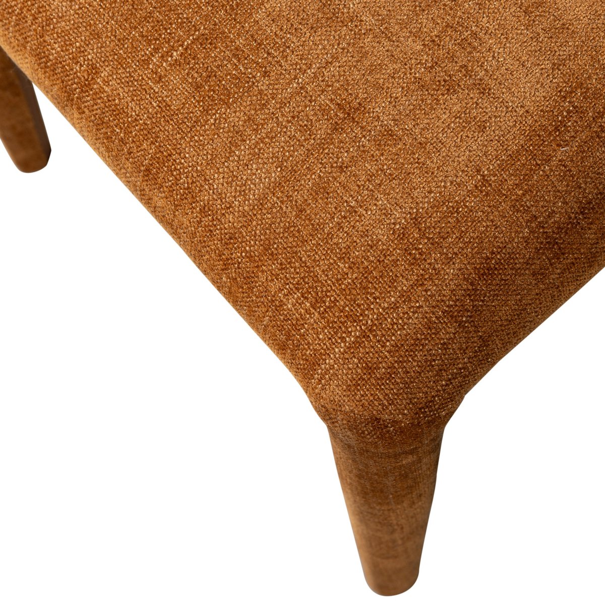 Lot de 2 chaises de salle à manger en polyester PERMIT orange, WOOOD