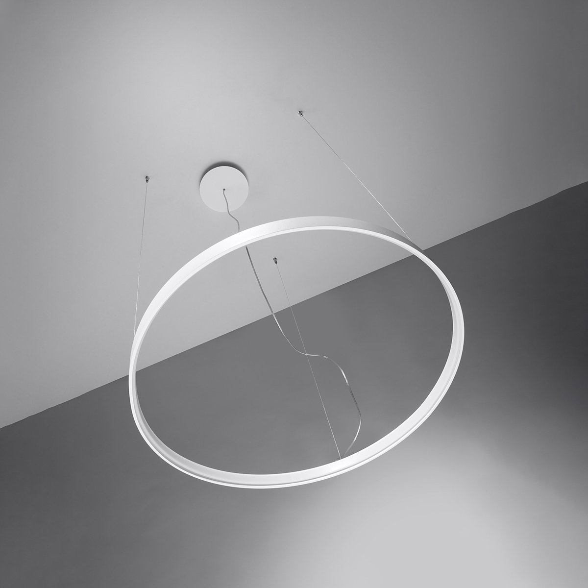 Lustre Aluminium Noir LED 1 Rio noir, EDEN