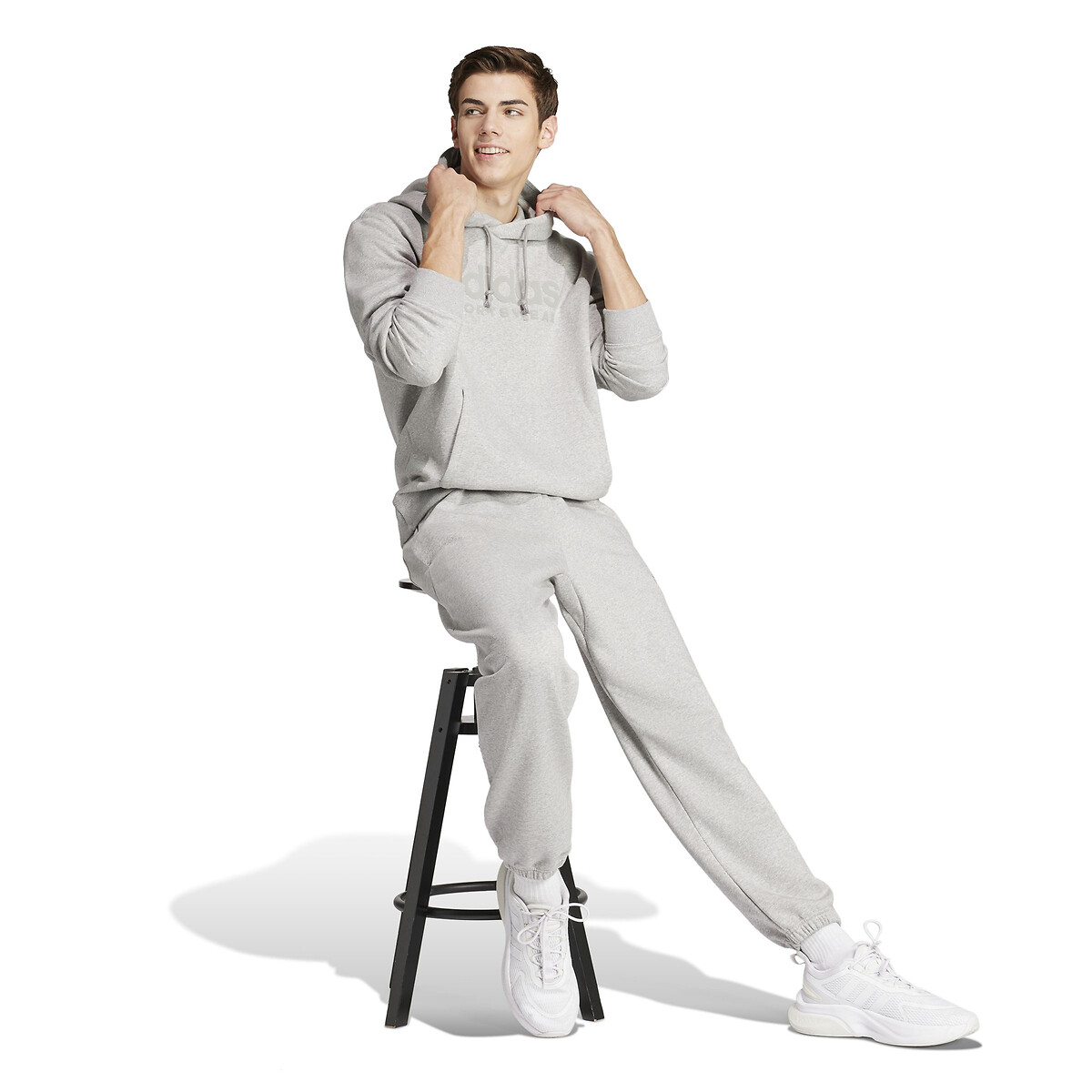 Sweat à capuche All SZN gris chiné, ADIDAS SPORTSWEAR