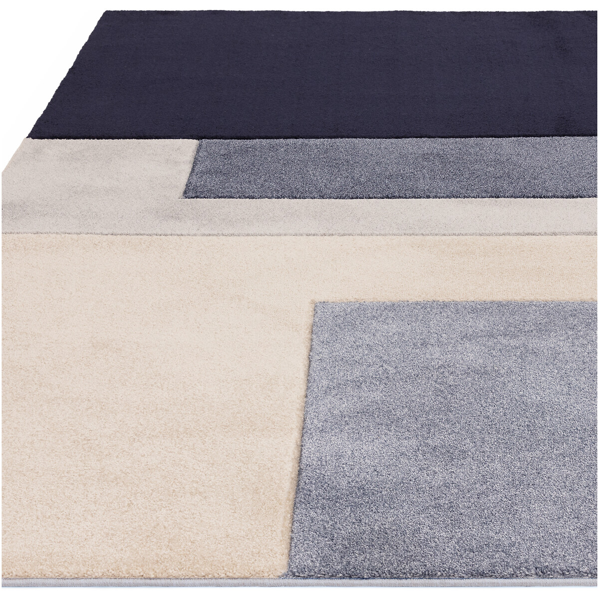 Abstract Blocks Pattern Rug blue, ÉDITÉ