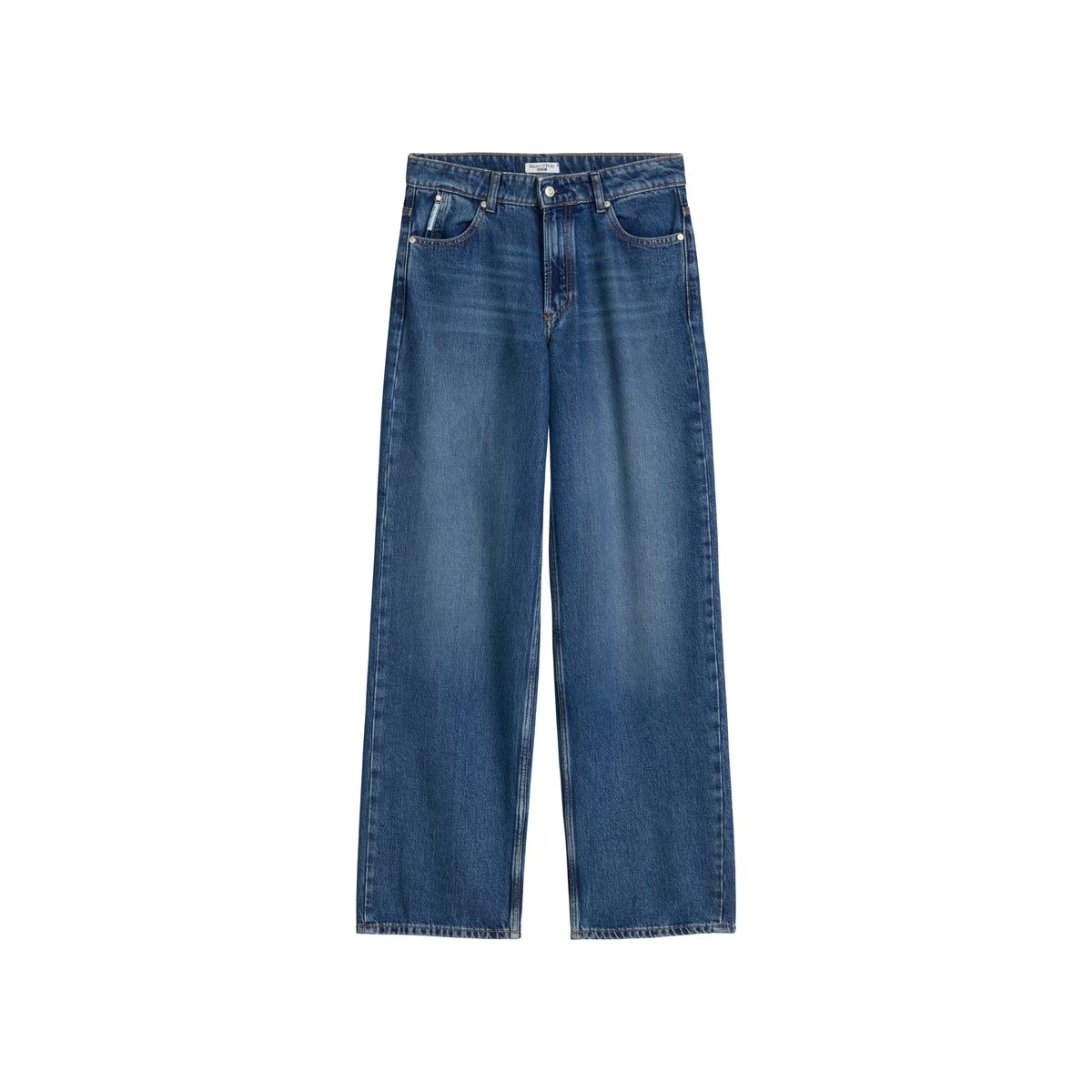 Jeans modèle Tomma large en mélange de lyocell sans stretch bleu moyen, MARC O’POLO DENIM