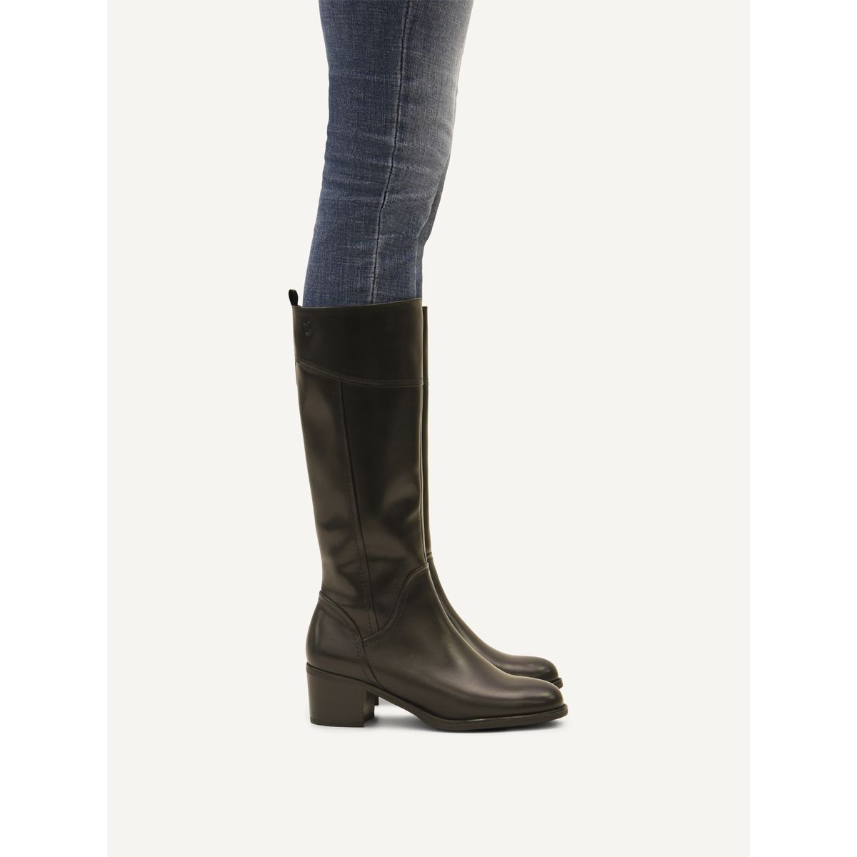 Bottes en cuir noir nappa, CAPRICE
