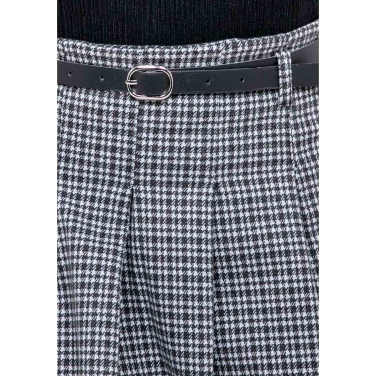 Jupe-short Plissée à Carreaux Xomelle gris, DONA LISA