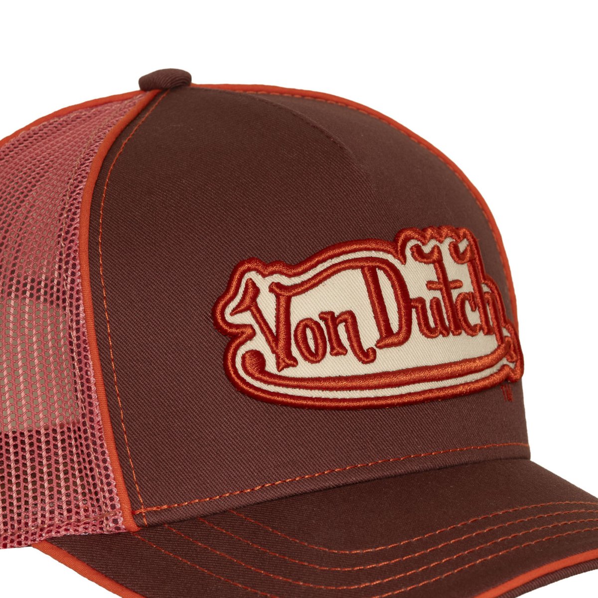 Casquette Trucker CORAIL bordeaux/orange/corail, VON DUTCH