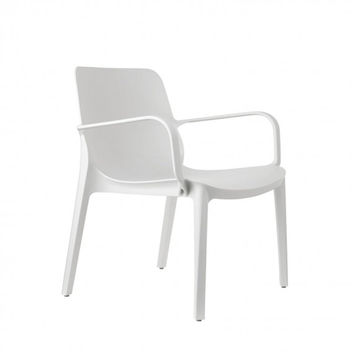 Fauteuil design, GINEVRA blanc, SCAB DESIGN