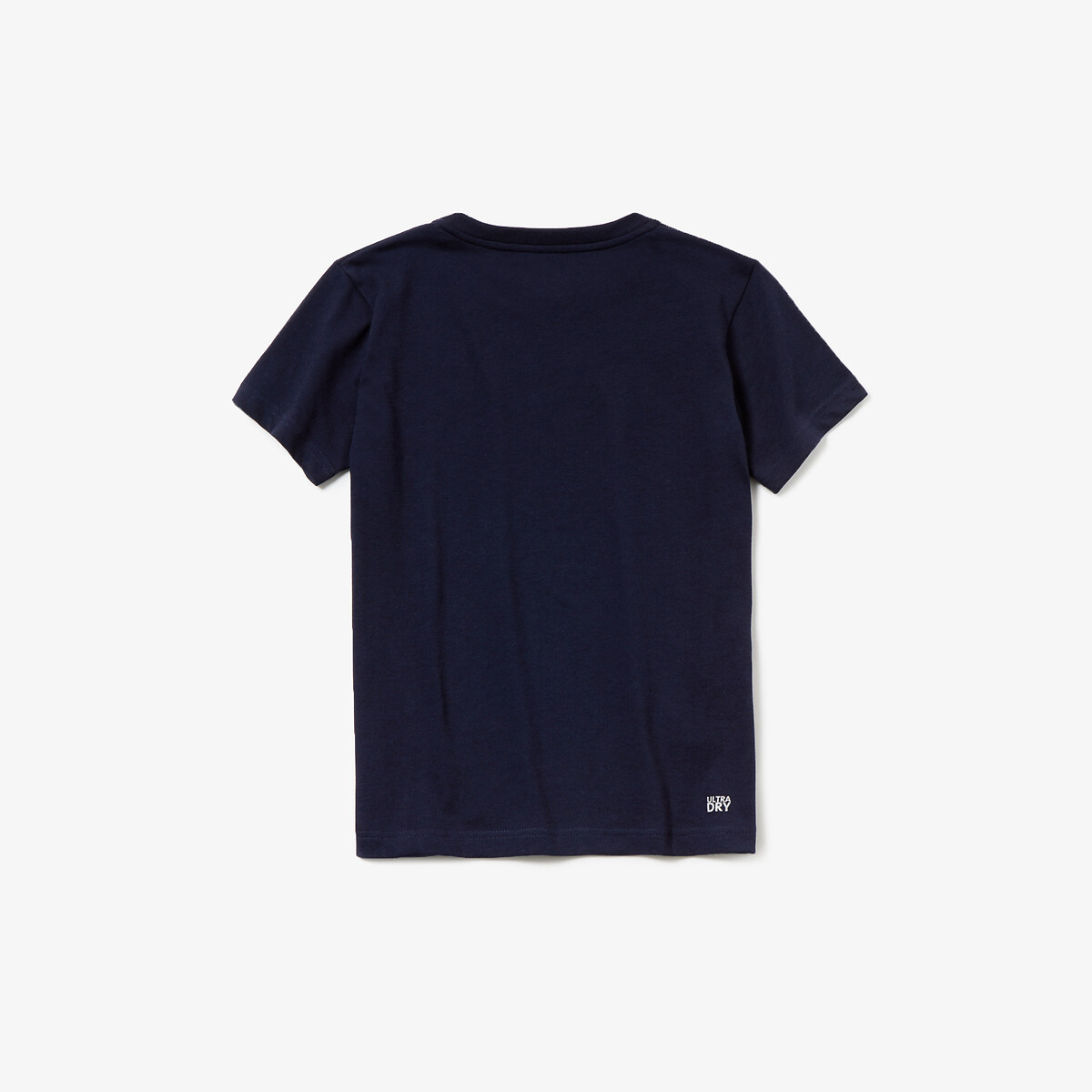 Cotton Blend T-Shirt with Short Sleeves navy blue, LACOSTE