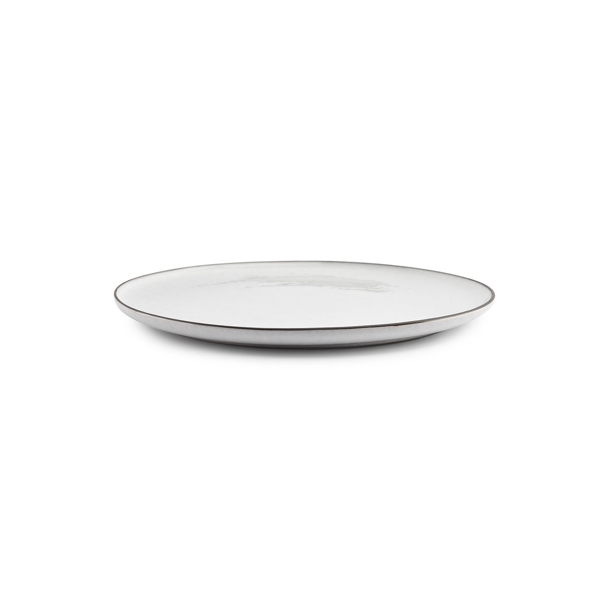 Lot de 4 assiettes FINA blanc, SP COLLECTION