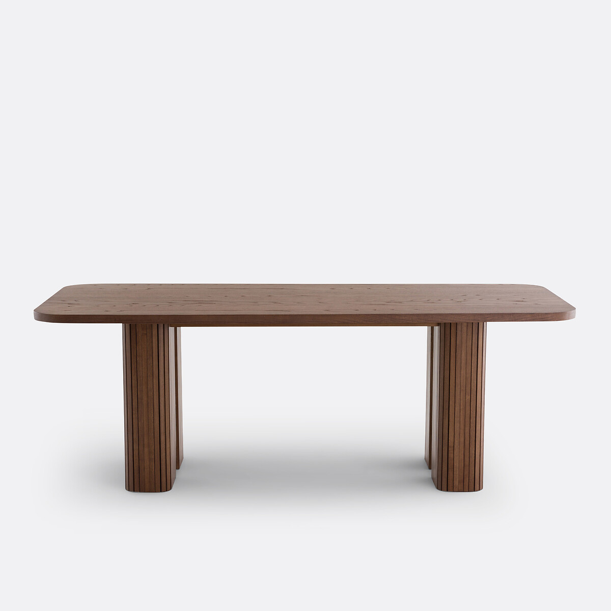 Table à manger rectangulaire, plaqué chêne et pin, 6 à 8 couverts, LATTI noyer, LA REDOUTE INTERIEURS