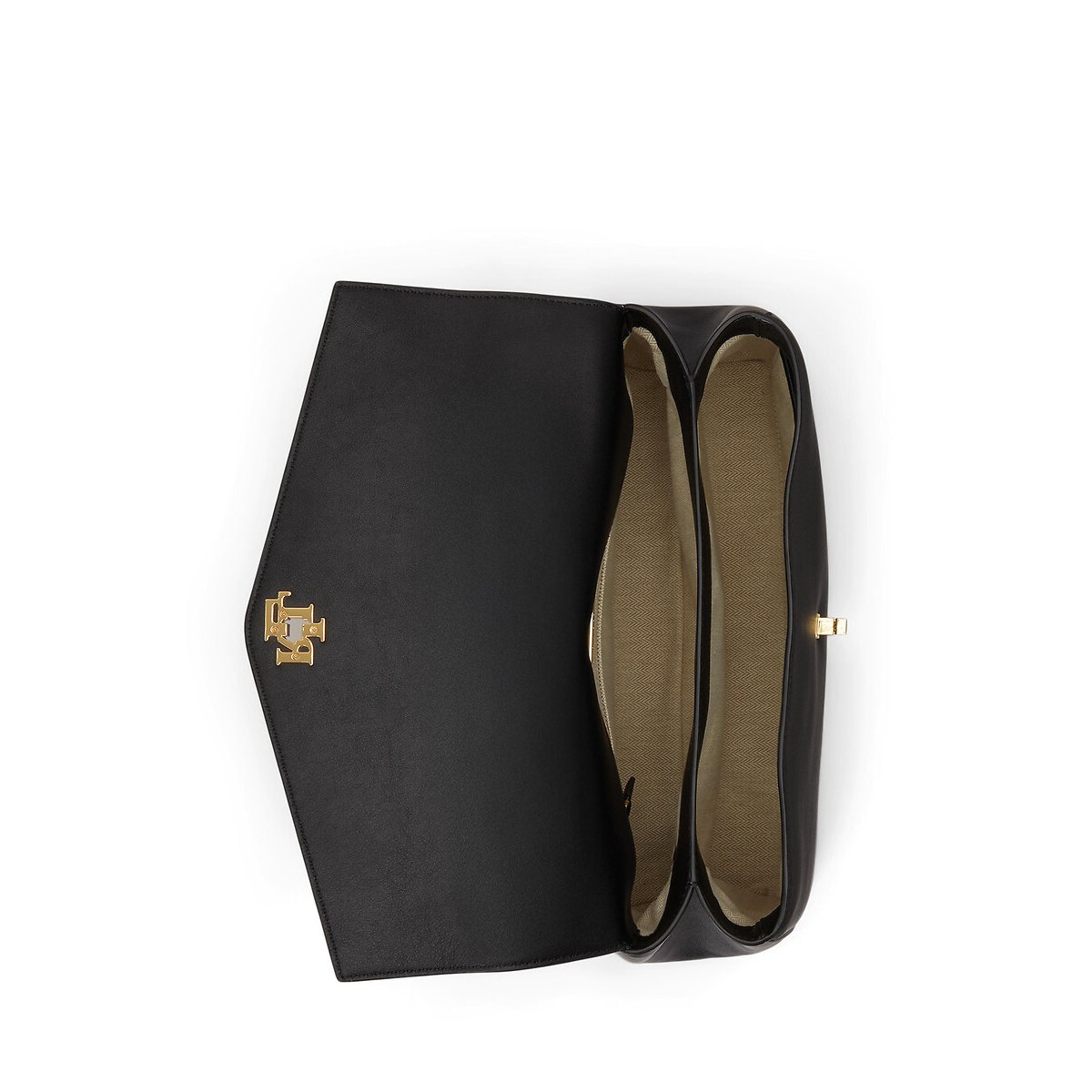 Sac à main en cuir, FARRAH MEDIUM noir, LAUREN RALPH LAUREN