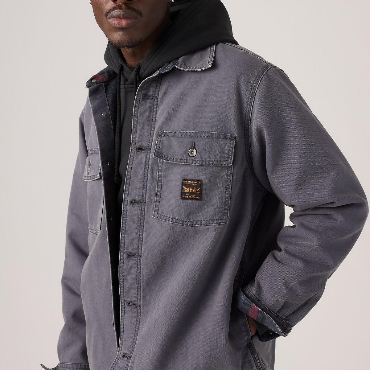 Giacca a camicia grigio scuro, LEVI'S