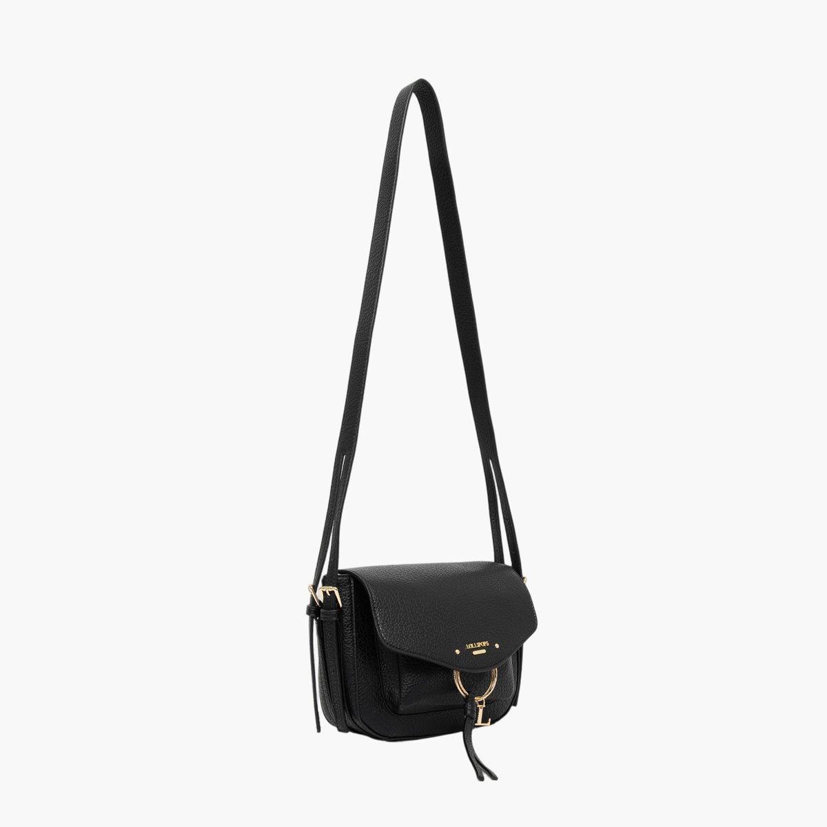 Sac porté épaule Tatjana noir,doré, LOLLIPOPS