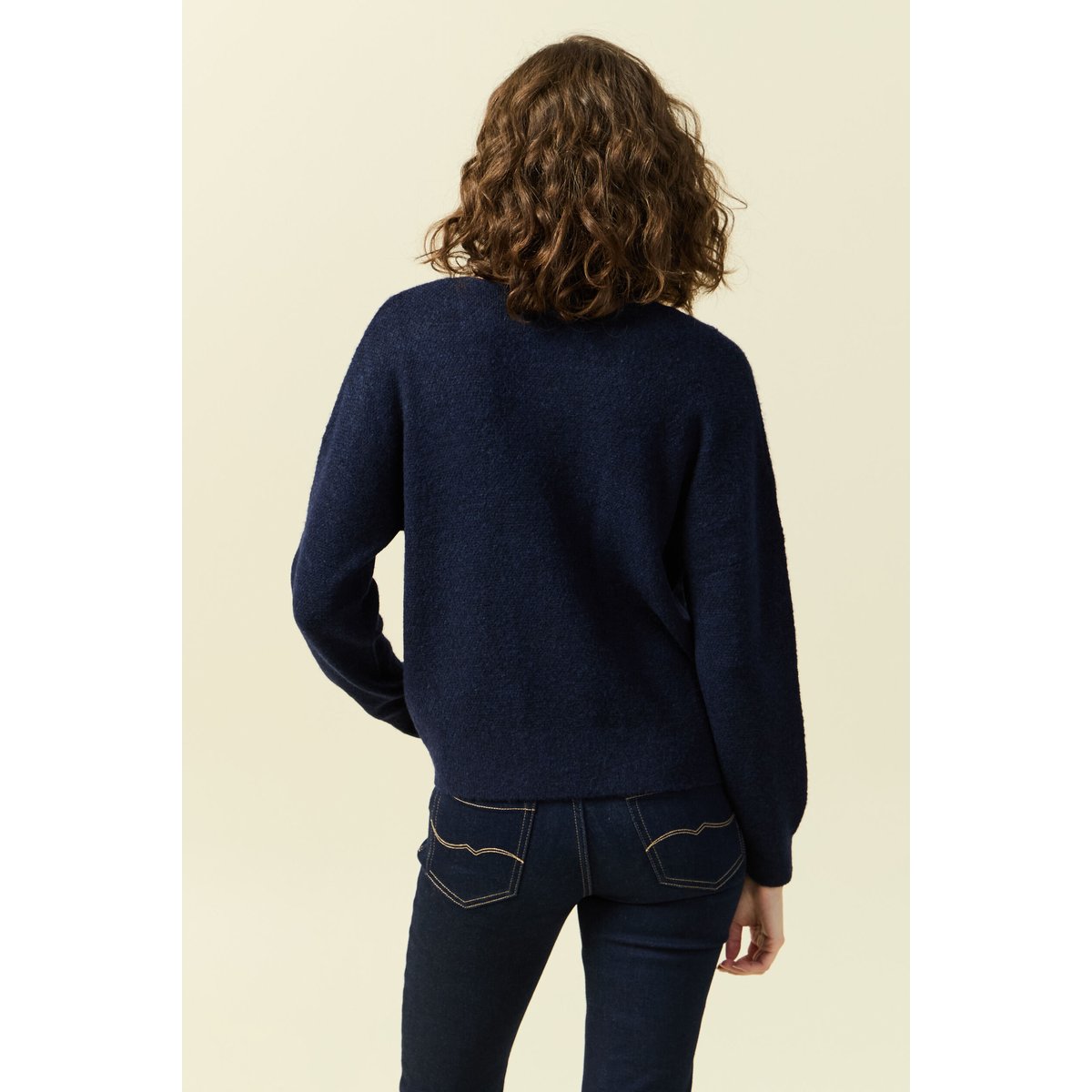 Pull manches longues bleu marine, BONOBO