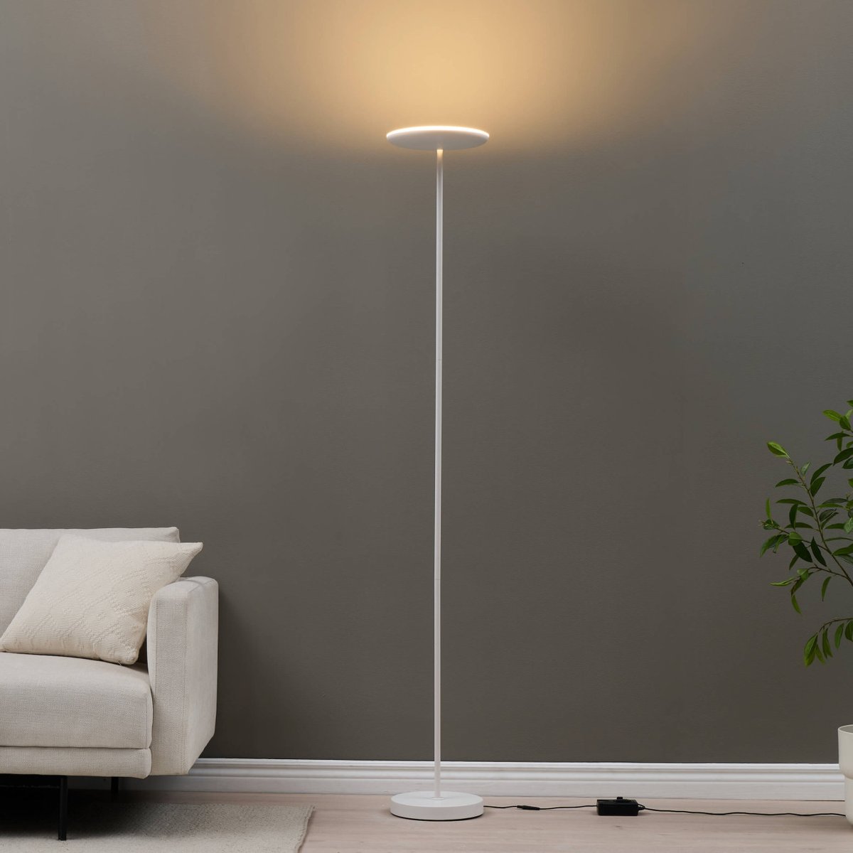Lampadaire blanc avec variateur - KALENA blanc, KOSILUM