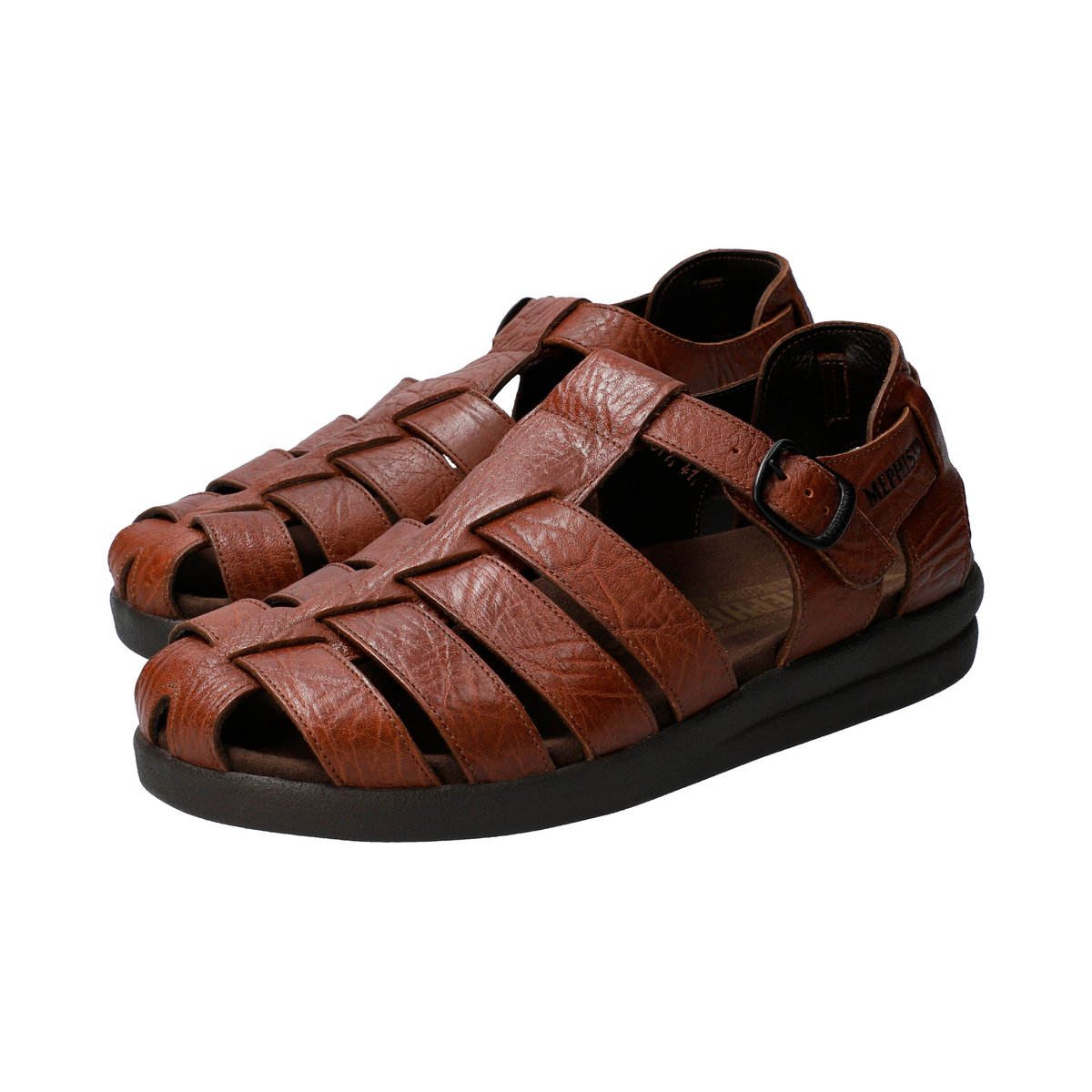 Sandales en cuir SAM beige 1390, MEPHISTO