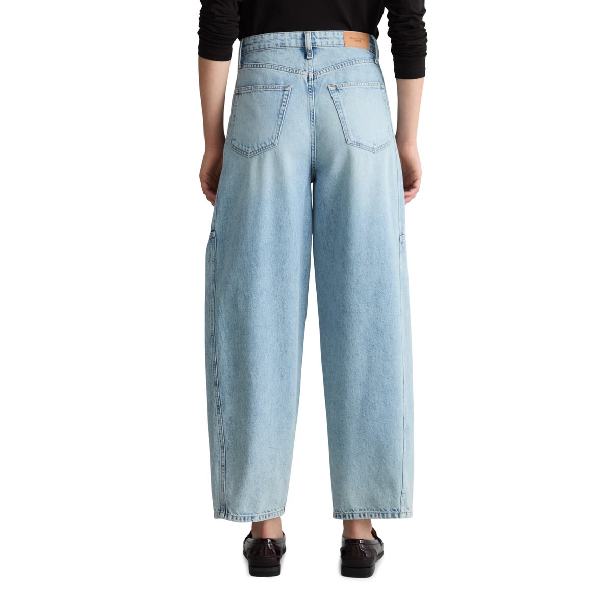 Jeans modèle Enni à coupe large en denim rigide bleu, MARC O’POLO DENIM