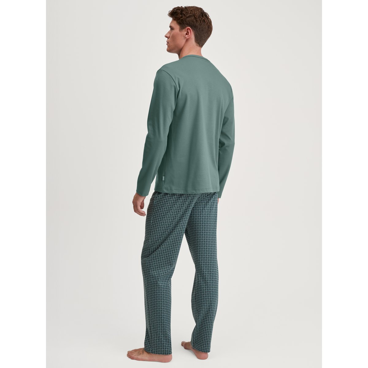 Pyjama, longue manches longues Coton RELAX COMFY bleu foncé, CALIDA