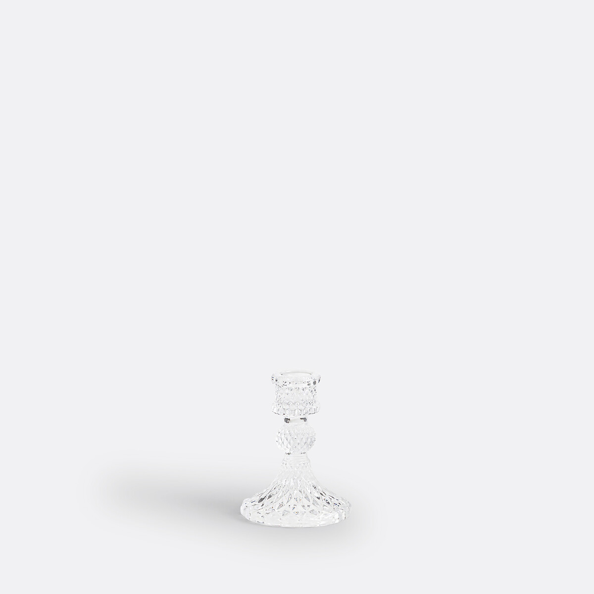 Kerzenständer Carsa, Glas, H. 10,2 cm transparent, LA REDOUTE INTERIEURS