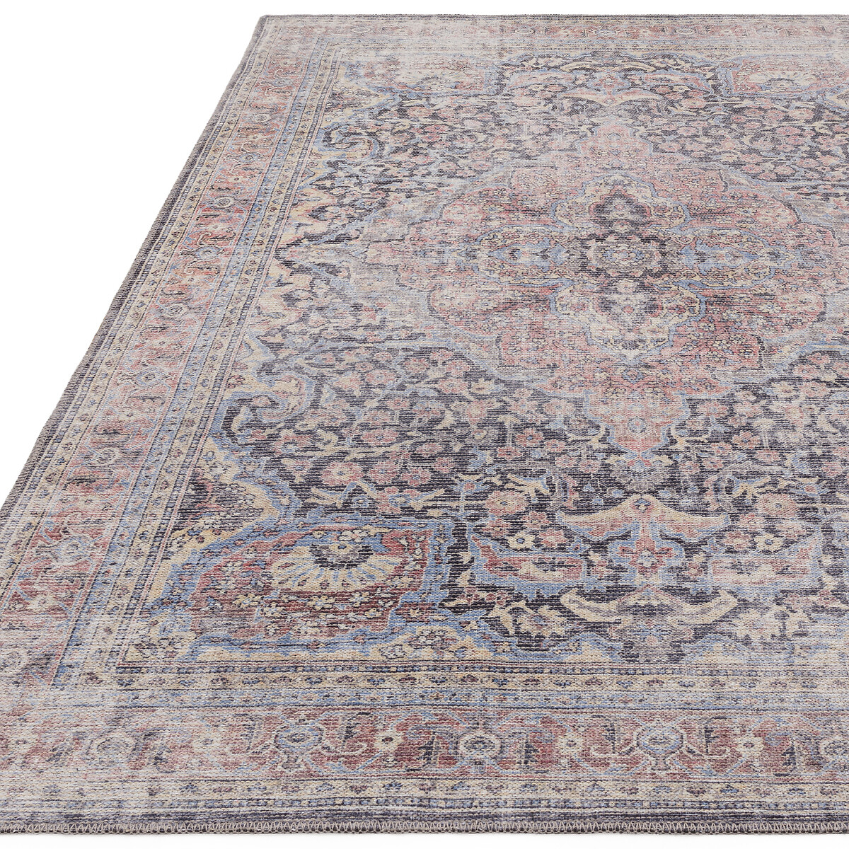 Delicate Vintage Style Flatweave Rug red, ÉDITÉ
