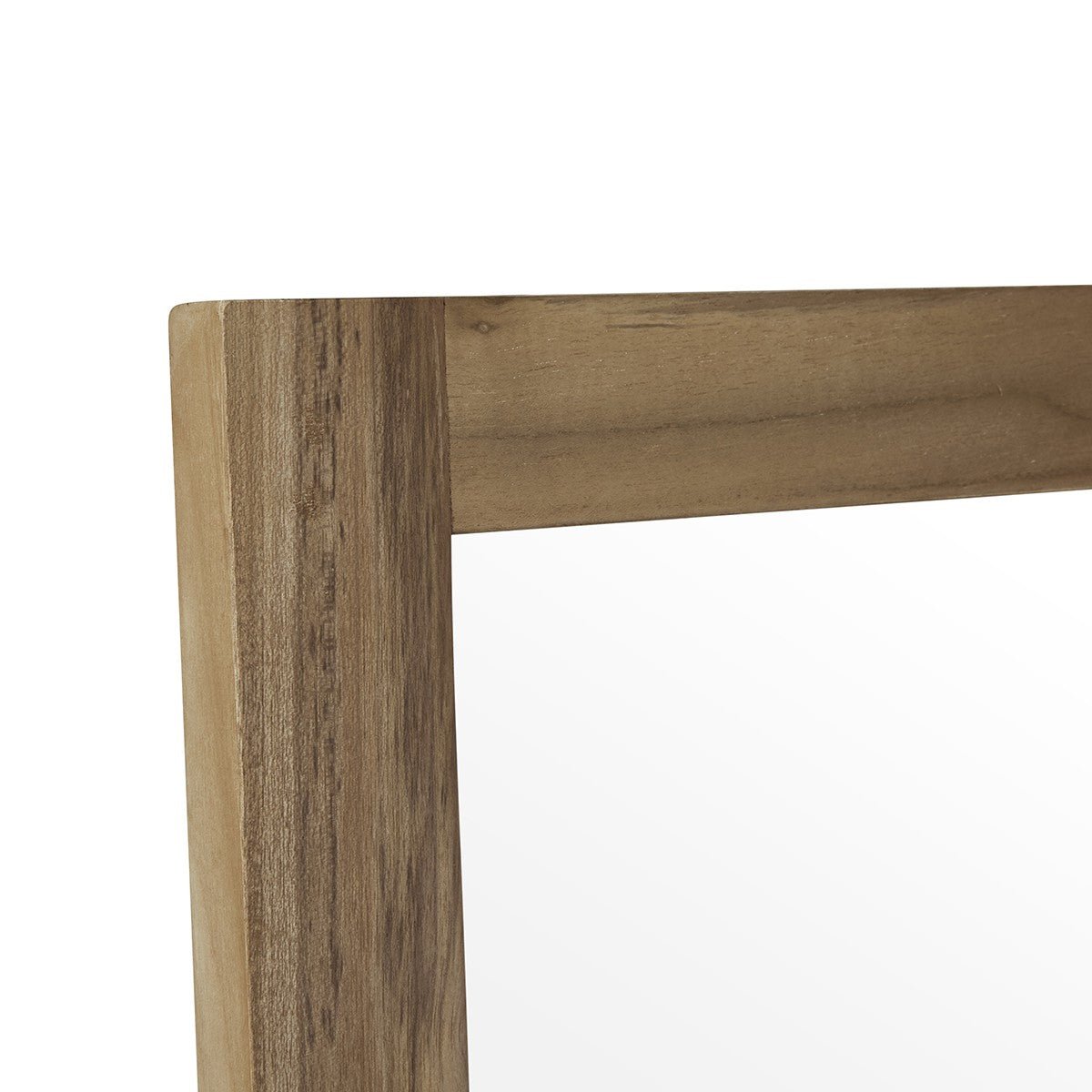 Miroir en teck massif rectangulaire 160x80 cm naturel, BERAH GETAH
