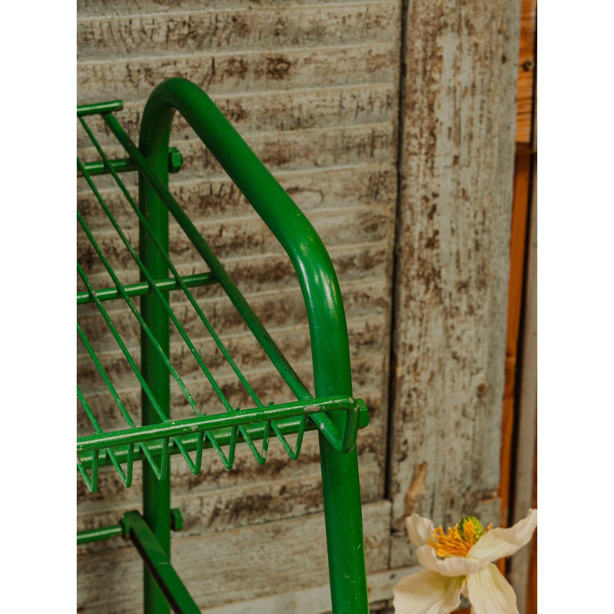 Grande desserte en métal vert Anouk N°384 - Bon état vert, DEBONGOUT