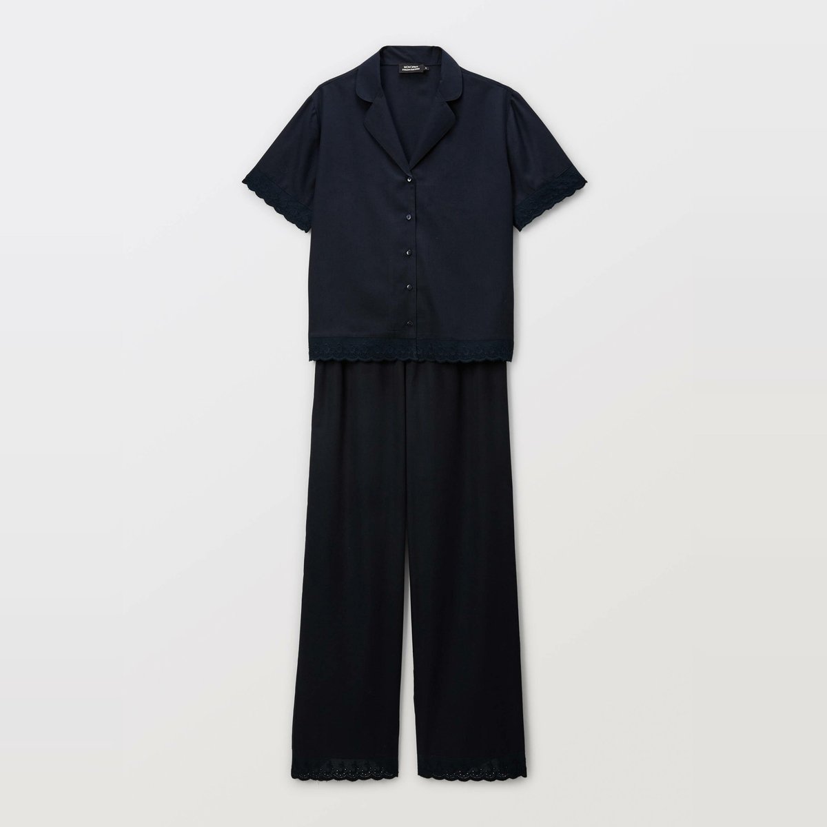 Pyjama uni en coton BIO GOTS denim, MONOPRIX