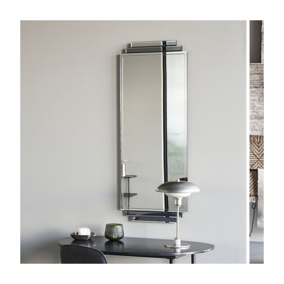 Miroir Deco h 130 cm gris, HOUSE DOCTOR