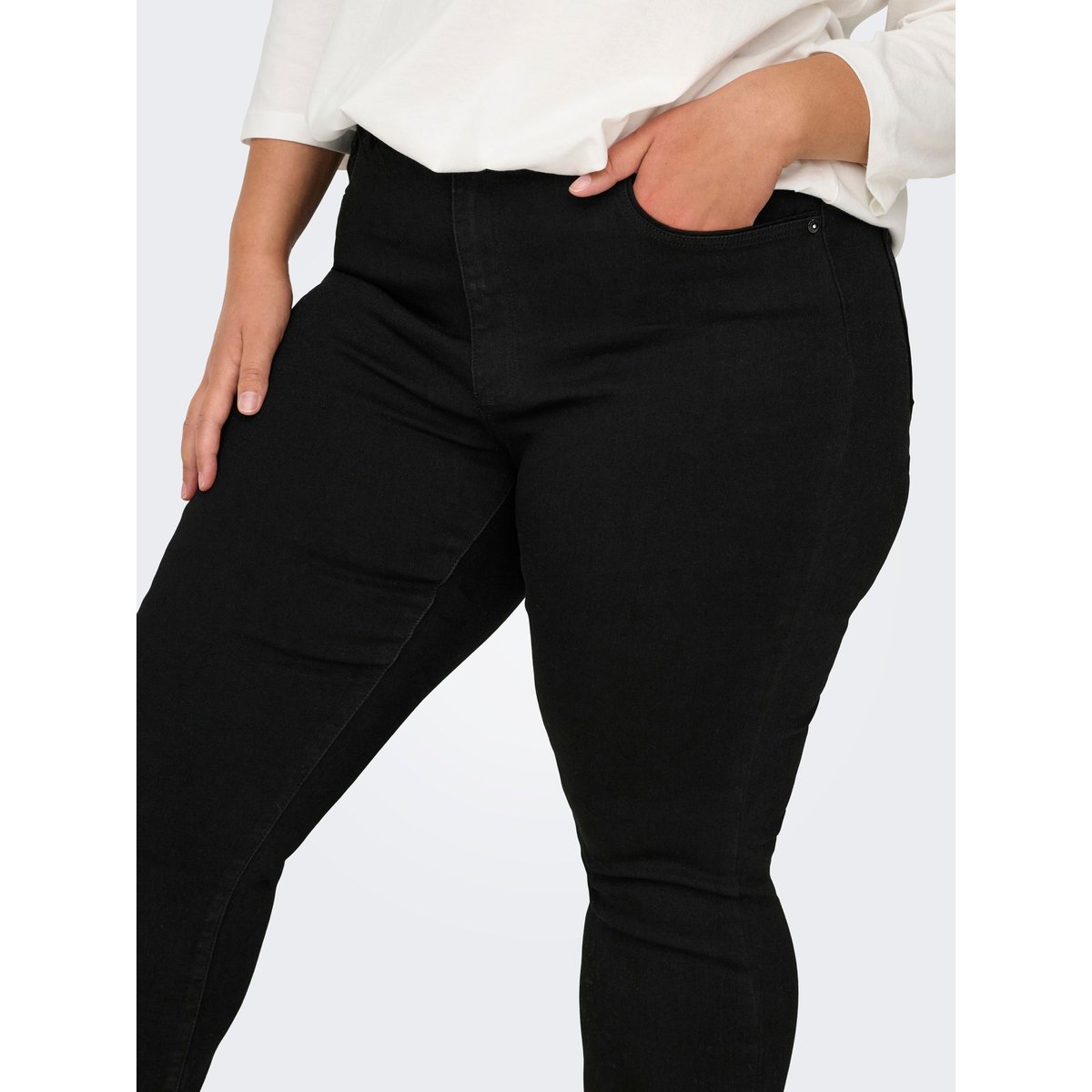 Jean Flared black 1, ONLY CARMAKOMA