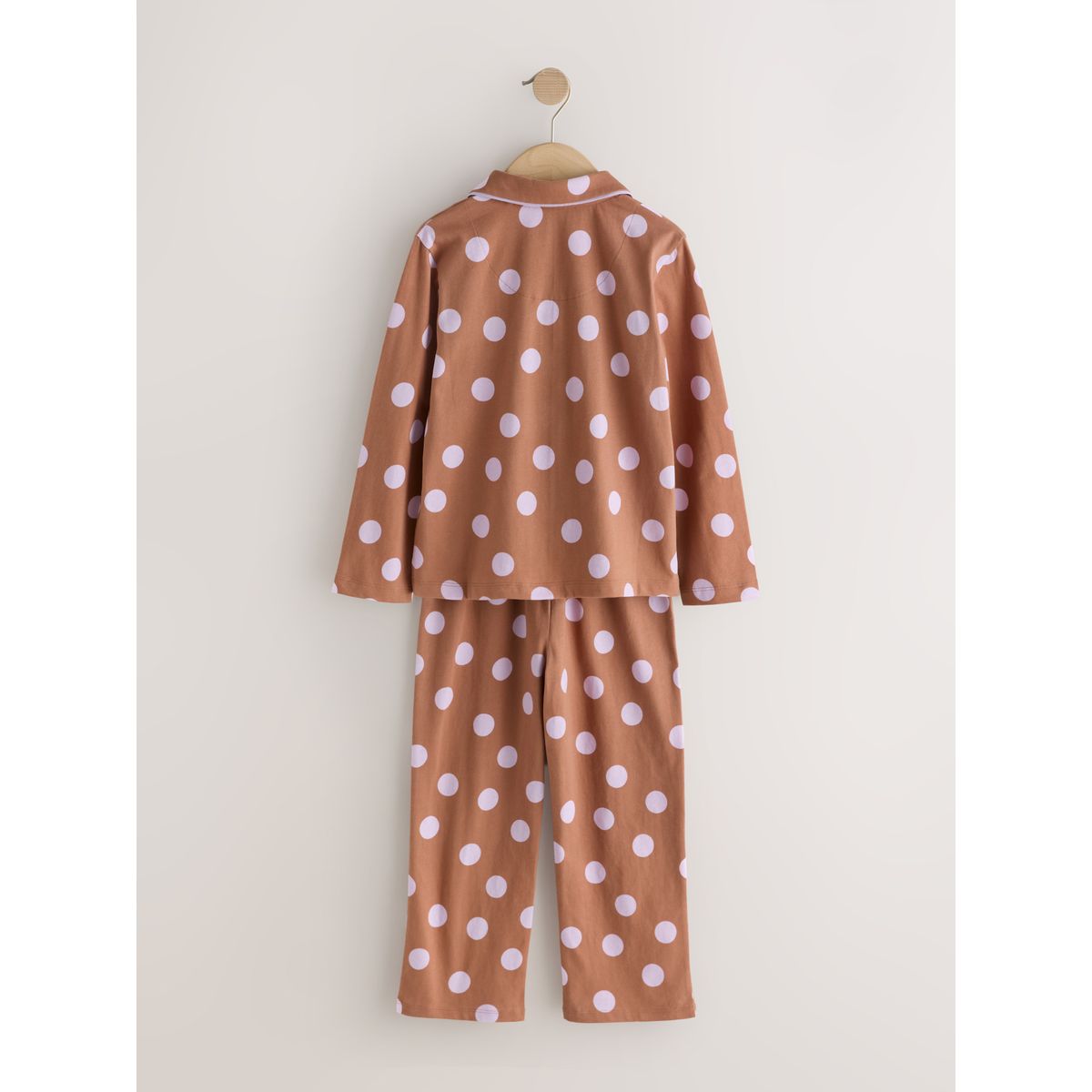 Pyjama boutonné, lot de 1 marron chocolat, NEXT