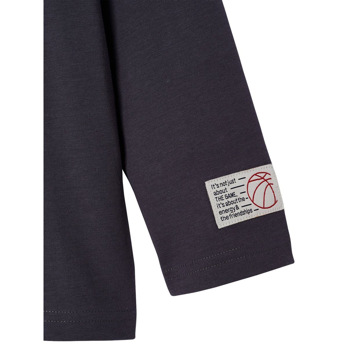 T-shirt manches longues gris ardoise, VERTBAUDET