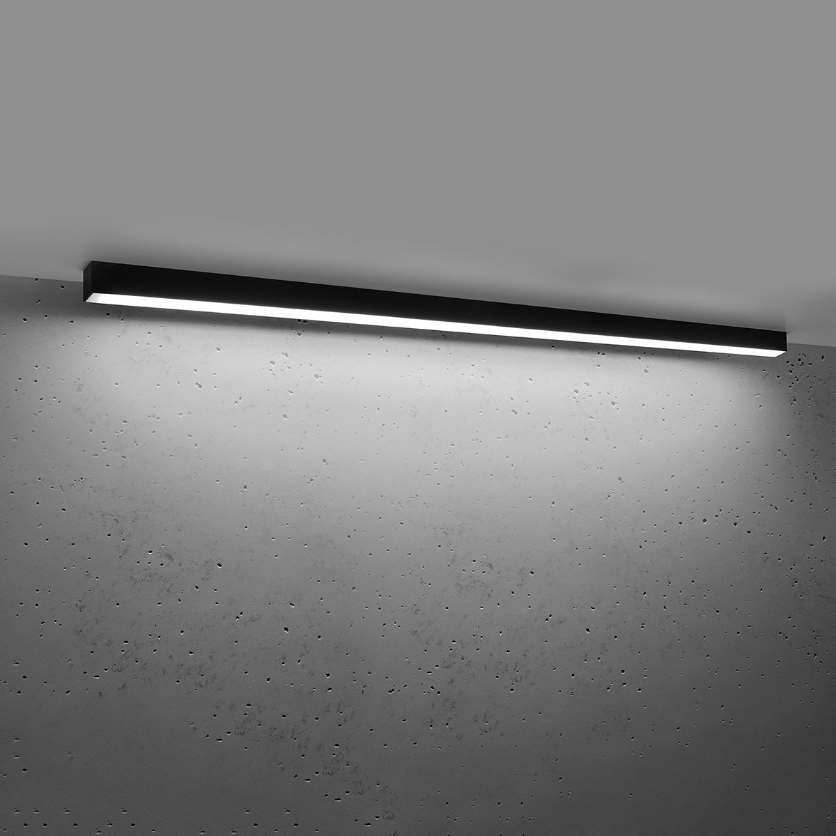 Plafonnier Aluminium Noir LED 1 Pinne noir, EDEN